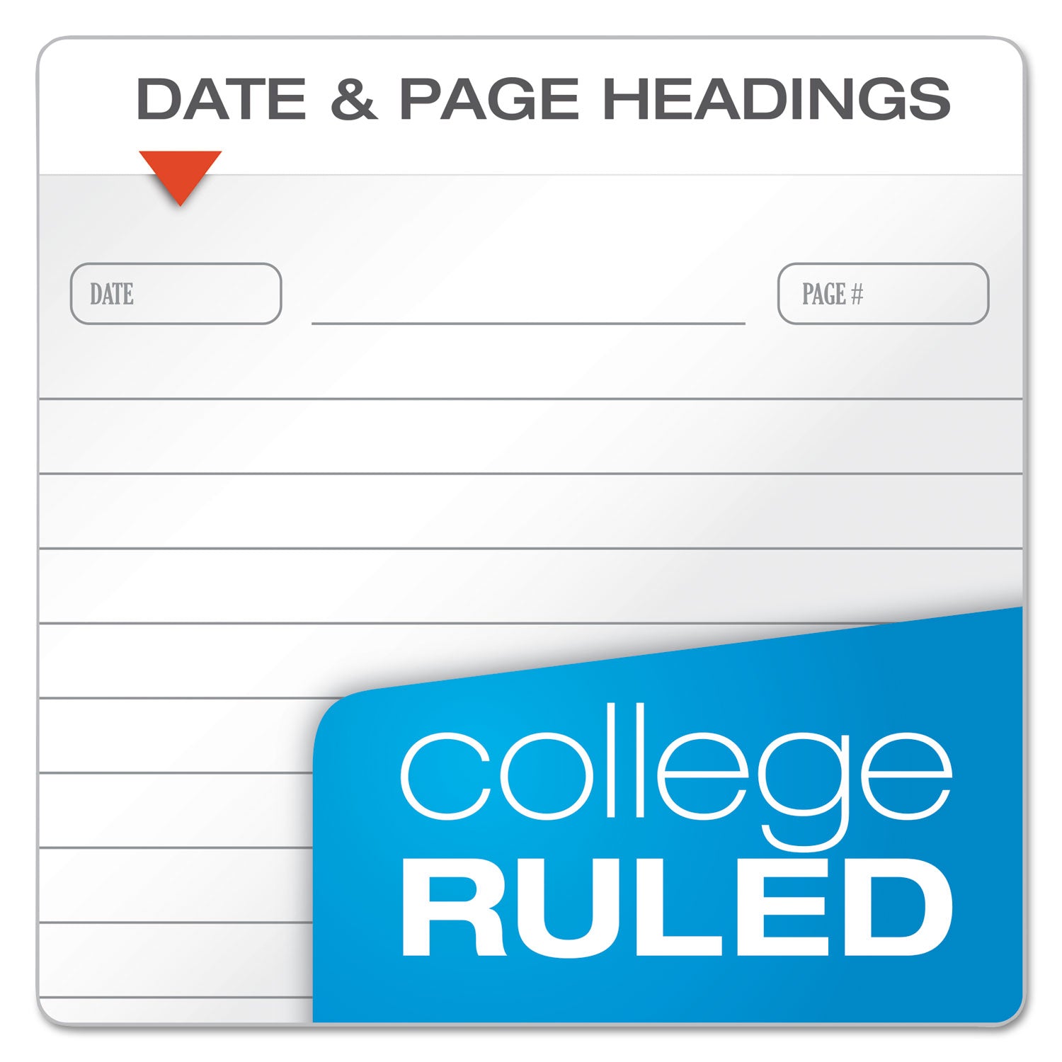 Ampad® Gold Fibre Personal Notebooks, 1-Subject, Medium/College Rule, Classic Green Cover, (100) 7 x 5 Sheets