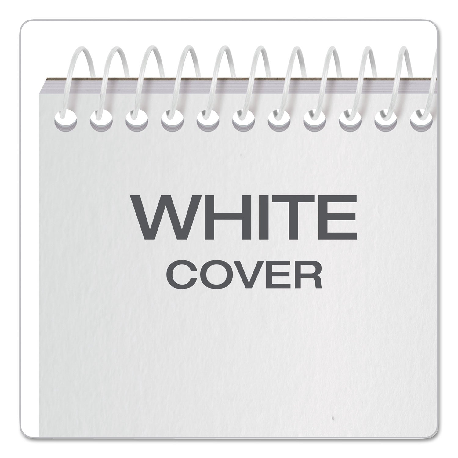 TOPS™ Reporter's Notepad, Wide/legal Rule, White Cover, 70 White 4 X 8 Sheets, 12/pack