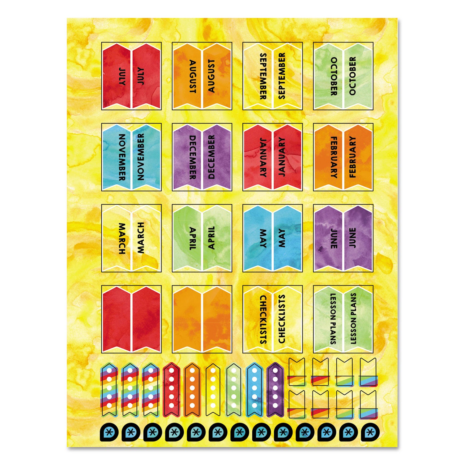 Carson-Dellosa Education Teacher Planner, Weekly/monthly, Two-Page Spread (seven Classes), 10.88 X 8.38, Balloon Theme, Black Cover