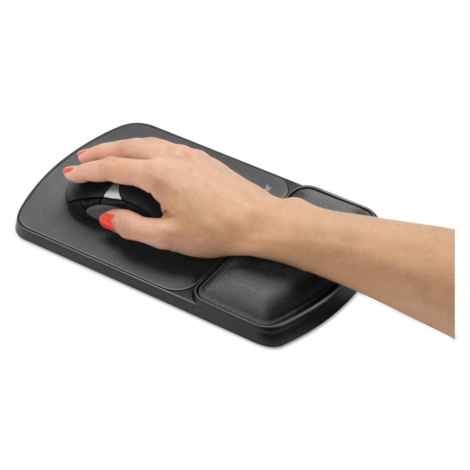Fellowes® Mouse Pad with Wrist Support with Microban Protection, 6.75 x 10.12, Graphite