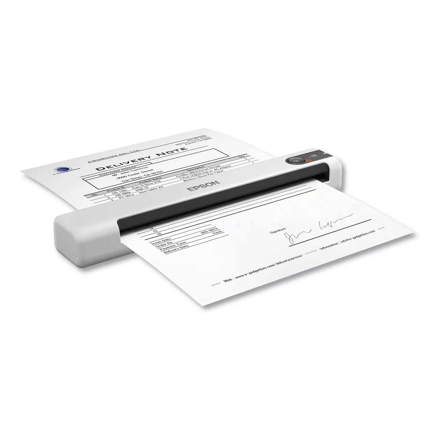 DS-70 Portable Document Scanner, 600 dpi Optical Resolution, 1-Sheet Auto Document Feeder Epson® Flipcost