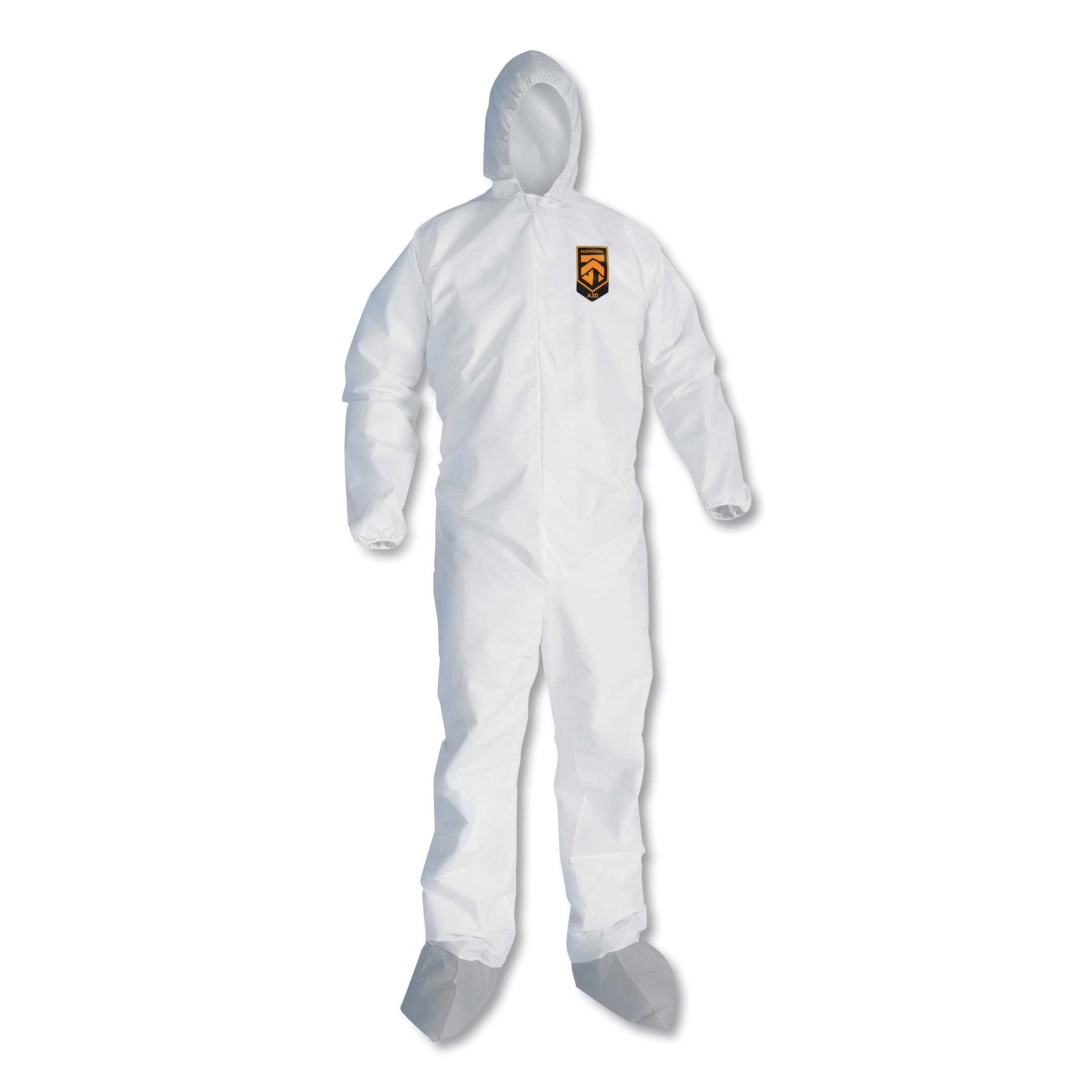 KleenGuard™ A45 Liquid and Particle Protection Surface Prep/Paint Coveralls, Large, White, 25/Carton