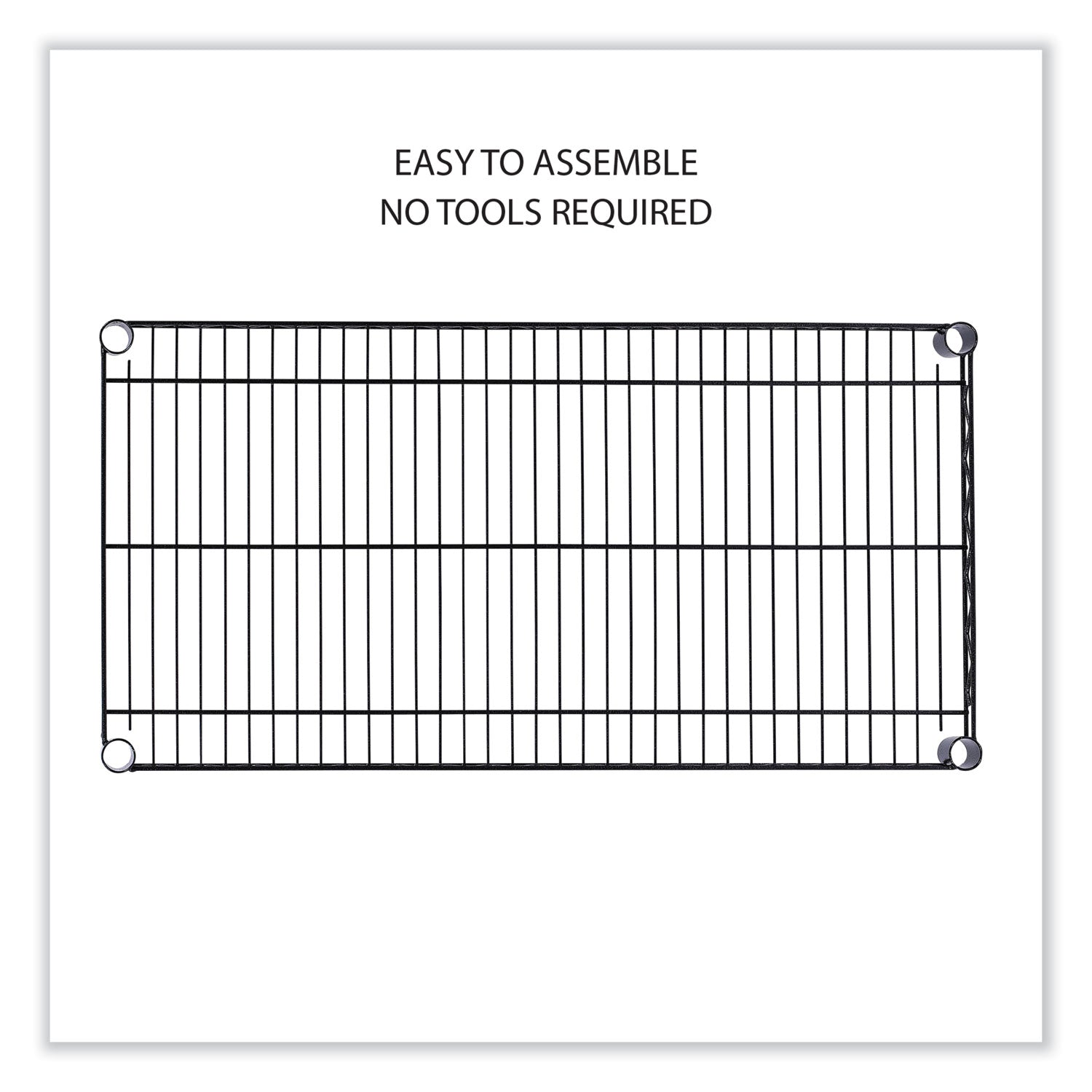 Alera® 5-Shelf Wire Shelving Kit With Casters And Shelf Liners, 36w X 18d X 72h, Black Anthracite