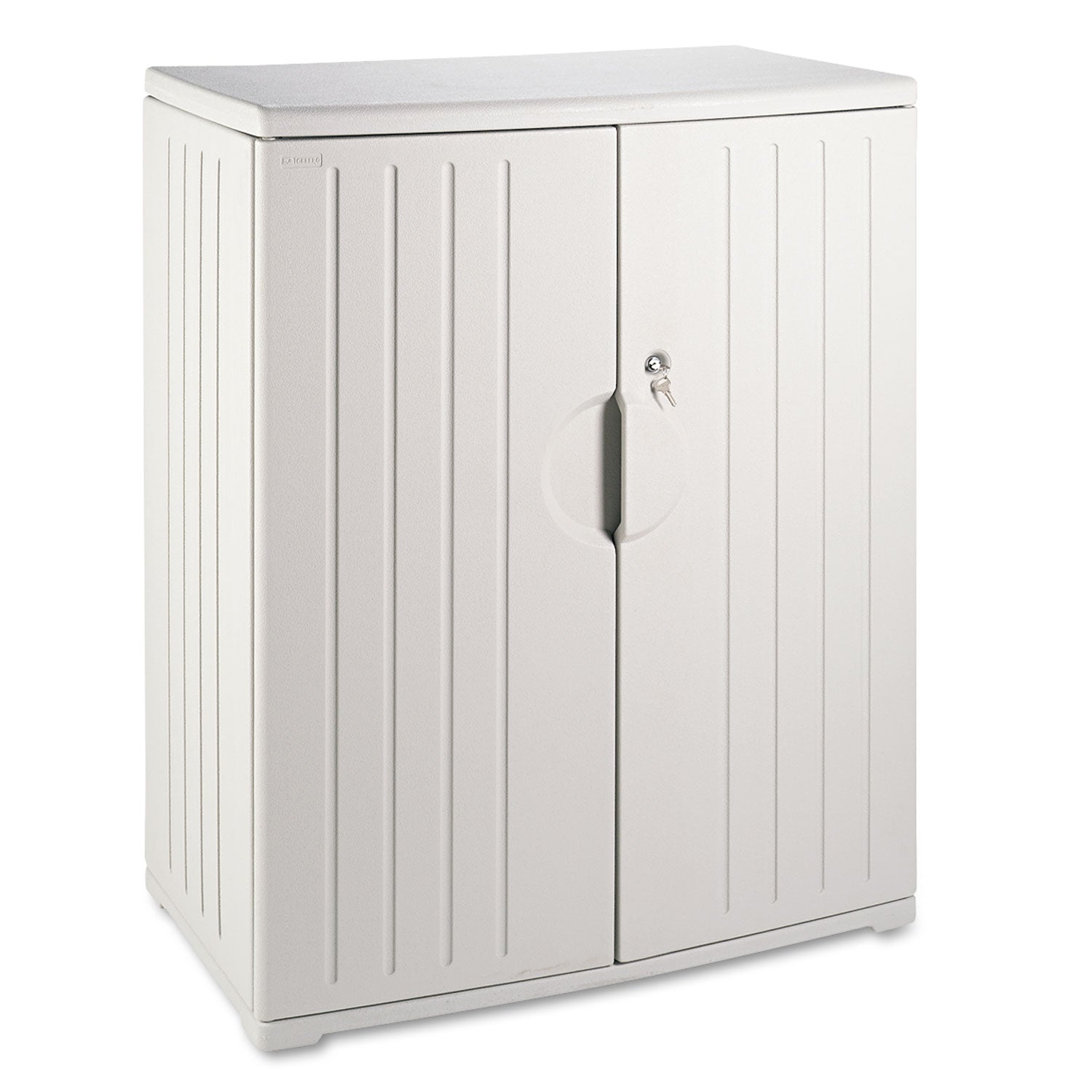 Iceberg Rough n Ready Storage Cabinet, Two-Shelf, 36w x 22d x 46h, Platinum
