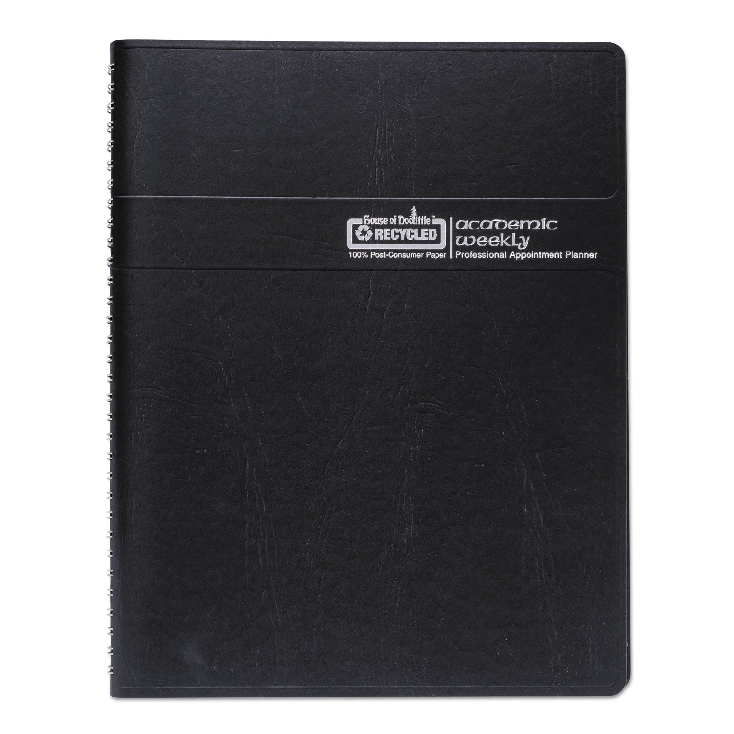 House of Doolittle™ Academic Year Recycled Professional Weekly Planner, 11 x 8.5, Black Wirebound Soft Cover, 12-Month (Aug to July): 2024-2025