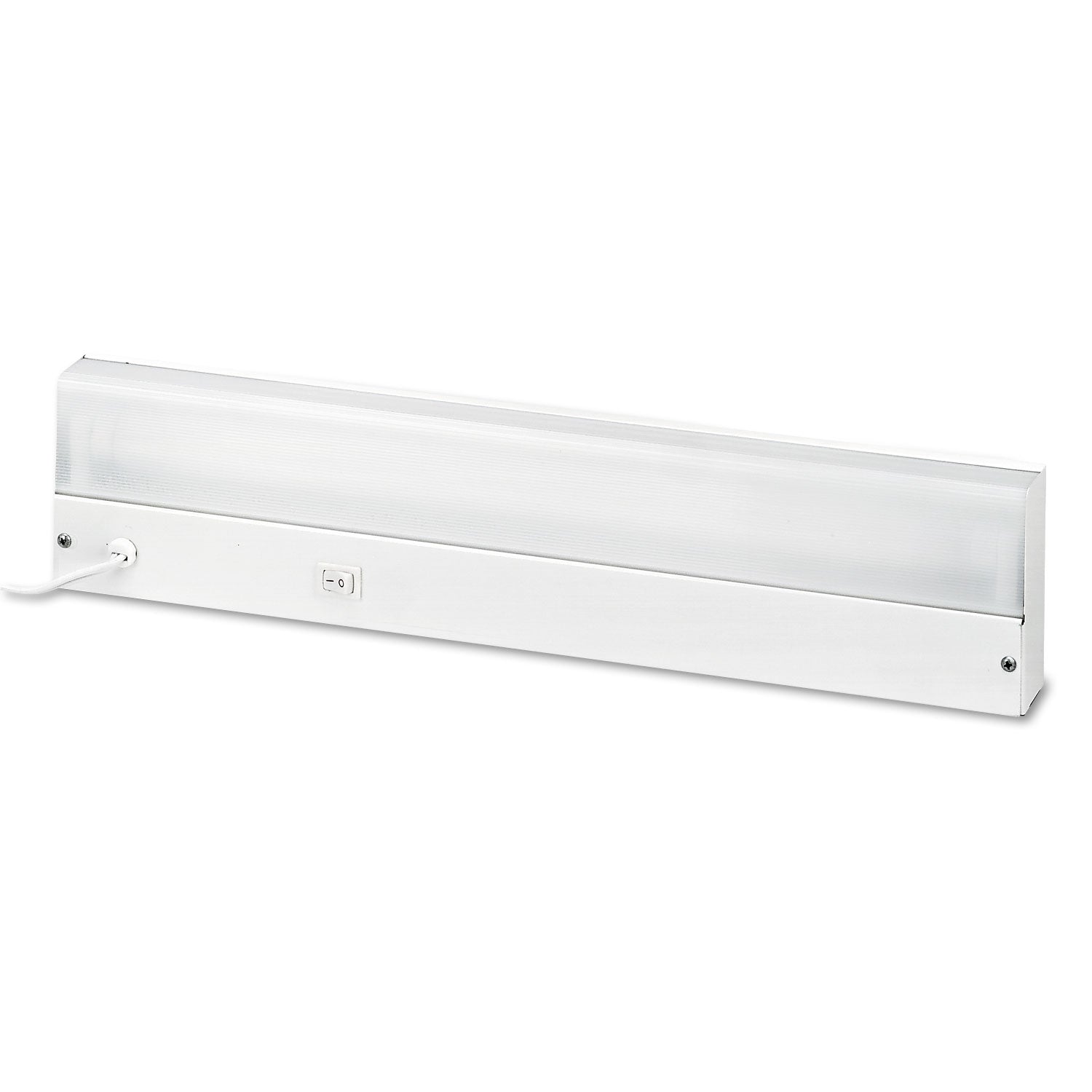 Ledu® Low-Profile Under-Cabinet LED-Tube Light Fixture with (1) 9 W LED Tube, Steel Housing, 18.25" x 4" x 1.75", White