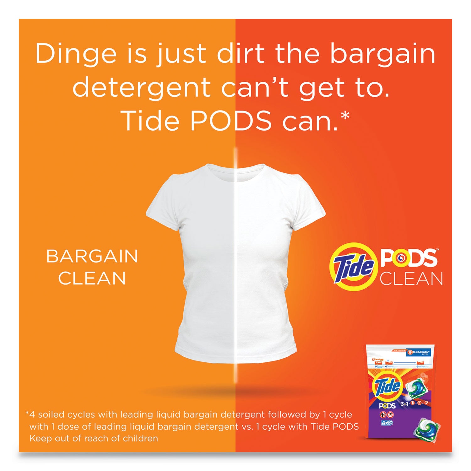 Tide® Pods, Laundry Detergent, Spring Meadow, 35/pack, 4 Packs/carton