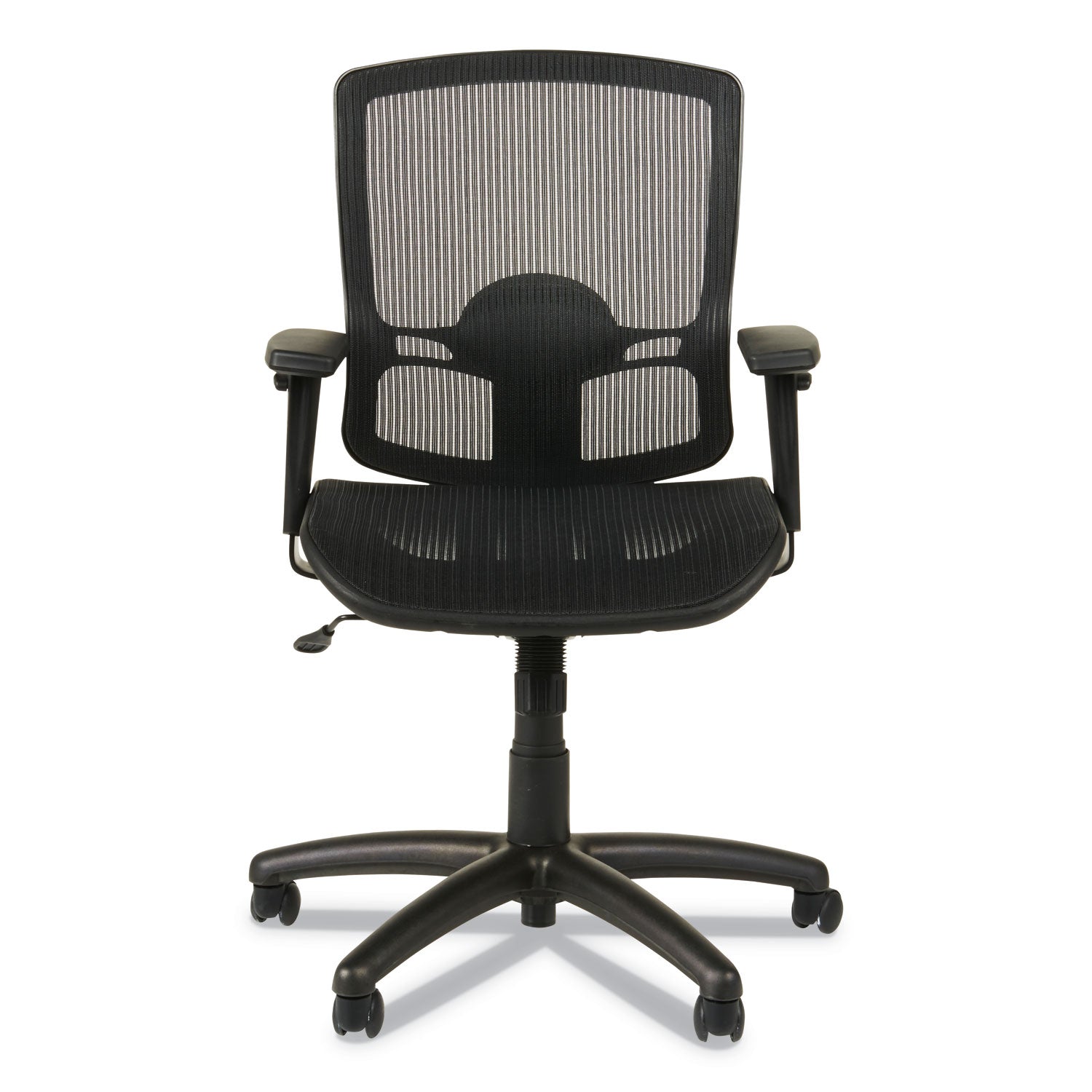 Alera® Alera Etros Series Suspension Mesh Mid-Back Synchro Tilt Chair, Supports Up To 275 Lb, 15.74" To 19.68" Seat Height, Black