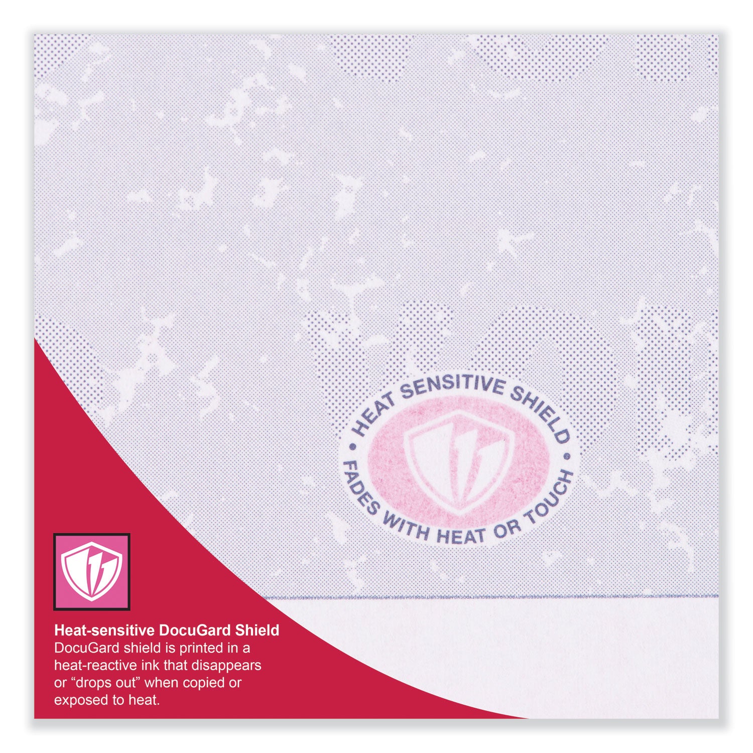 DocuGard™ Premier Prismatic Check, 13 Features, 8.5 X 11, Blue/green Prismatic, 500/ream