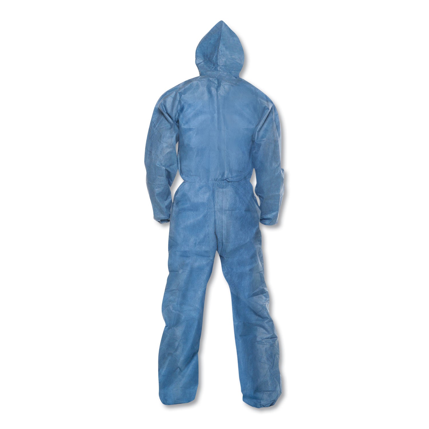 KleenGuard™ A20 Elastic Back Wrist/Ankle Hooded Coveralls, Large, Blue, 24/Carton