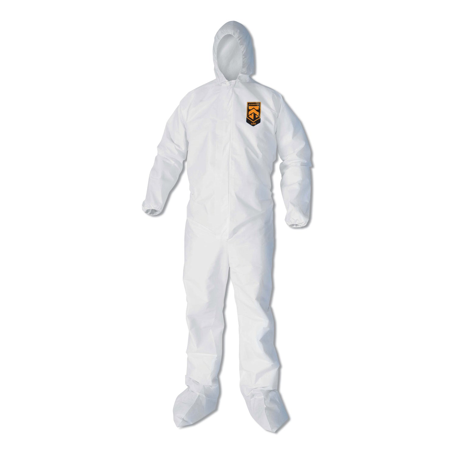KleenGuard™ A40 Elastic-Cuff, Ankle, Hood and Boot Coveralls, 4X-Large, White, 25/Carton