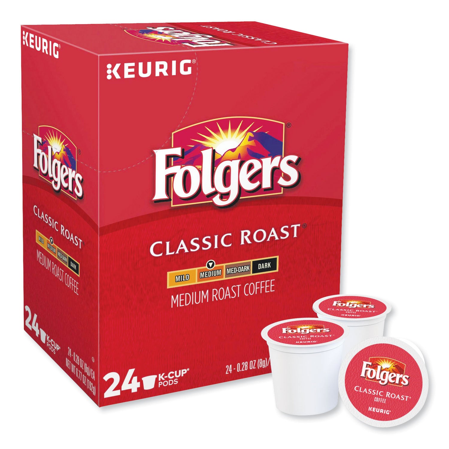 Folgers® Gourmet Selections Classic Roast Coffee K-Cups, 96/carton