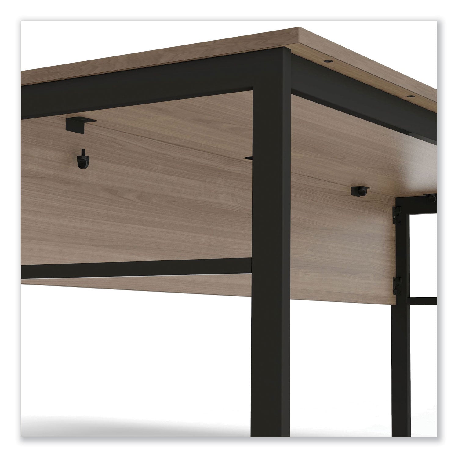 Linea Italia® Urban Series Desk Workstation, 47.25" X 23.75" X 29.5", Natural Walnut