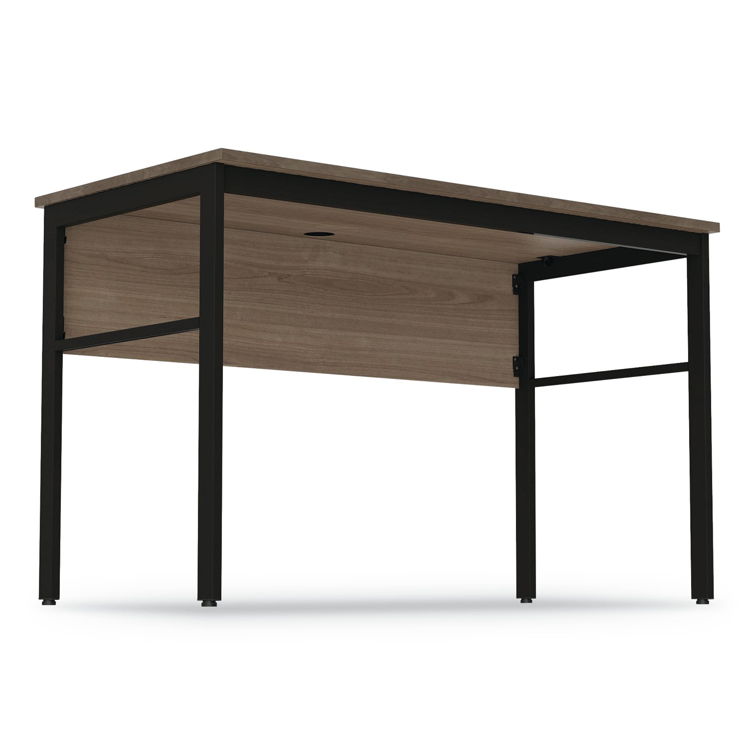 Linea Italia® Urban Series Desk Workstation, 47.25" X 23.75" X 29.5", Natural Walnut