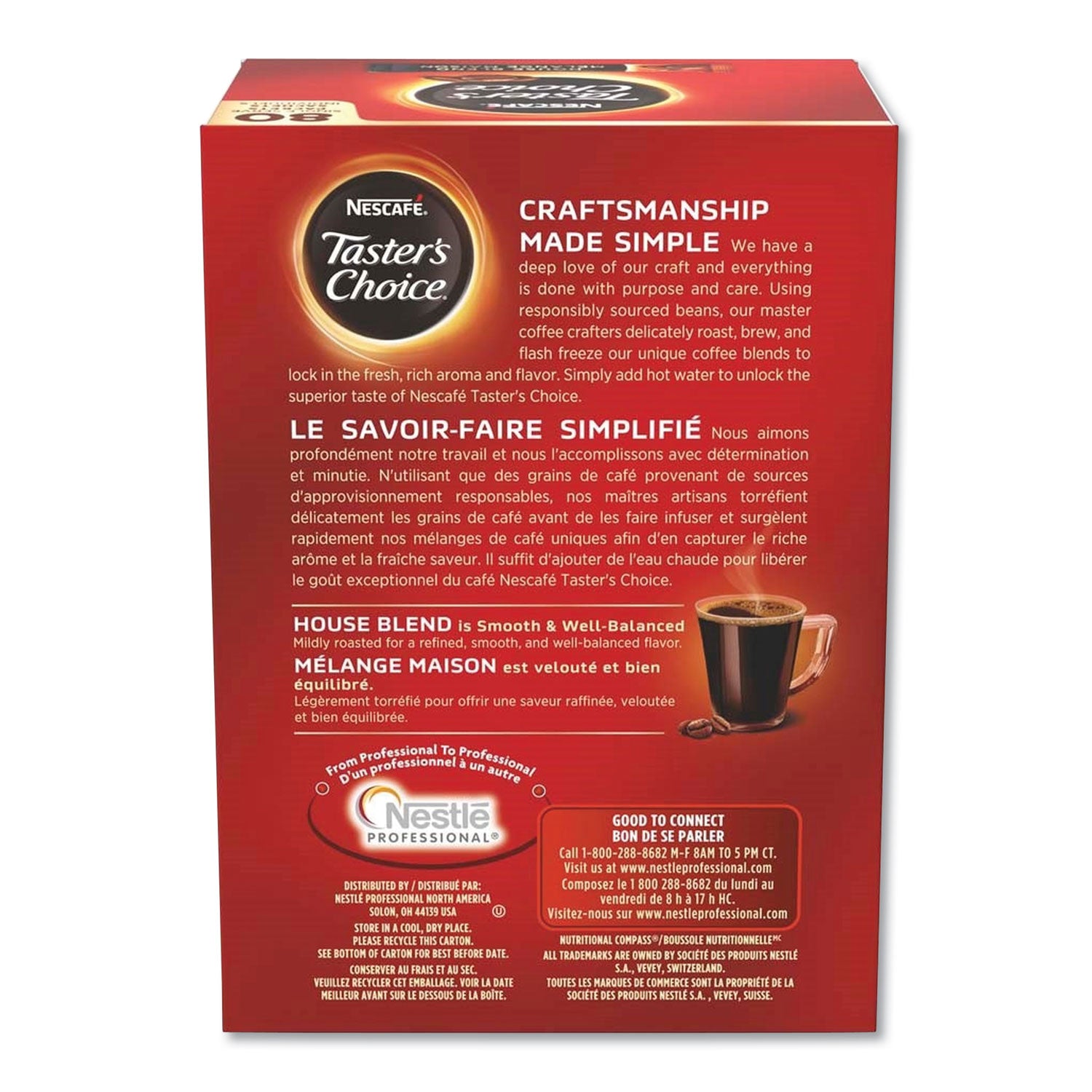 Nescafé® Taster's Choice Stick Pack, House Blend, .06 Oz, 480/carton