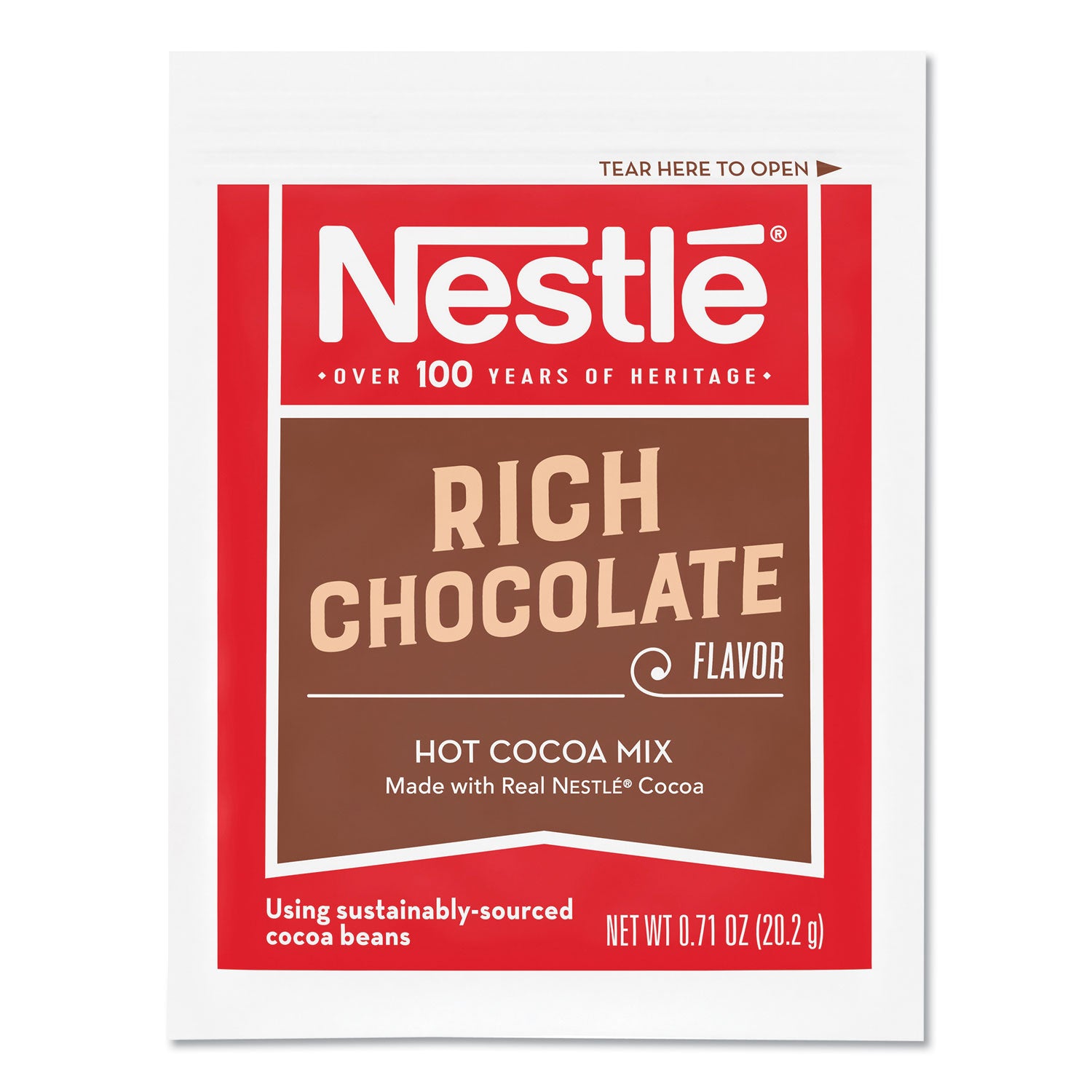 Nestlé® Hot Cocoa Mix, Rich Chocolate, 0.71 Oz Packets, 50/box, 6 Box/carton