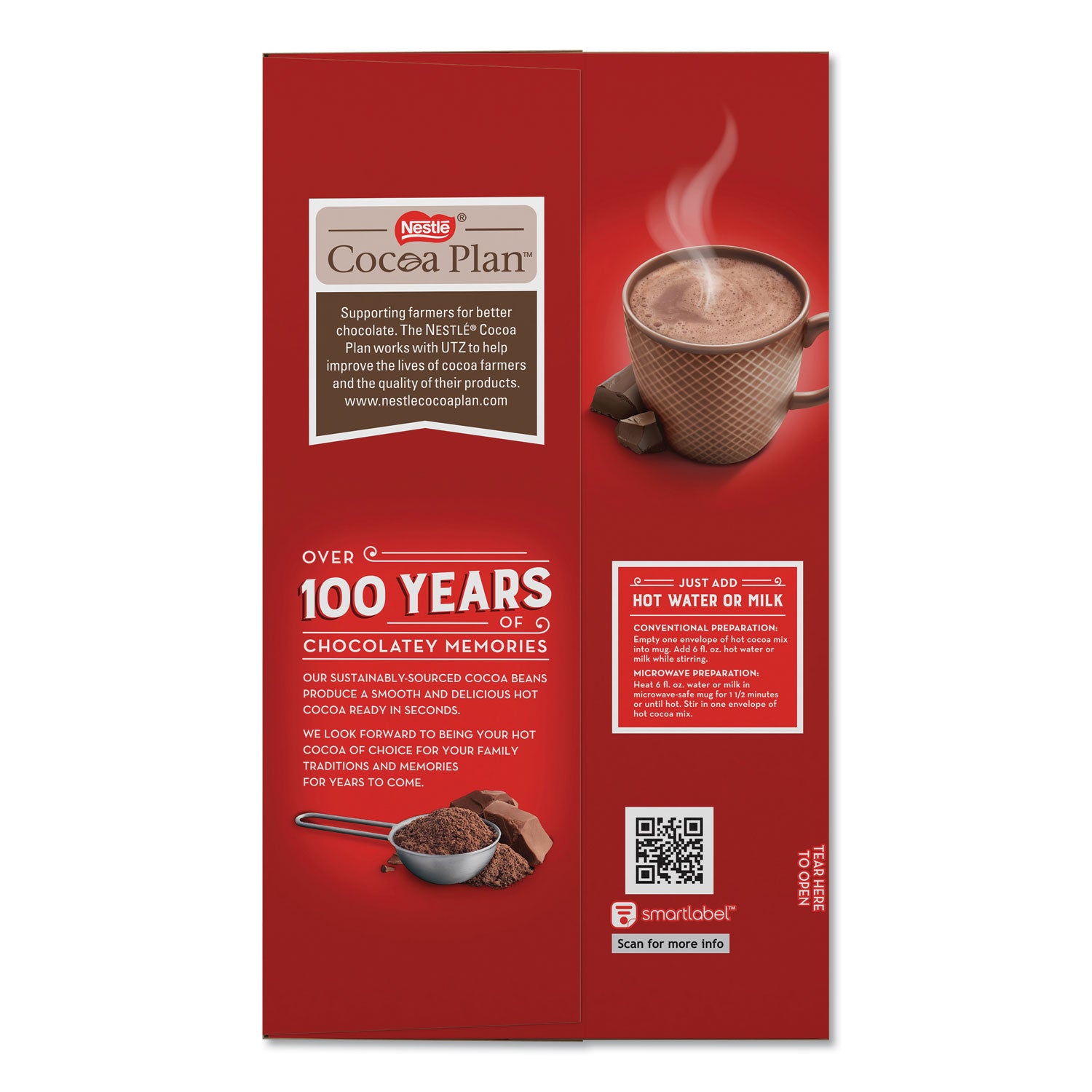 Nestlé® Hot Cocoa Mix, Dark Chocolate, 0.71 Oz, 50/box