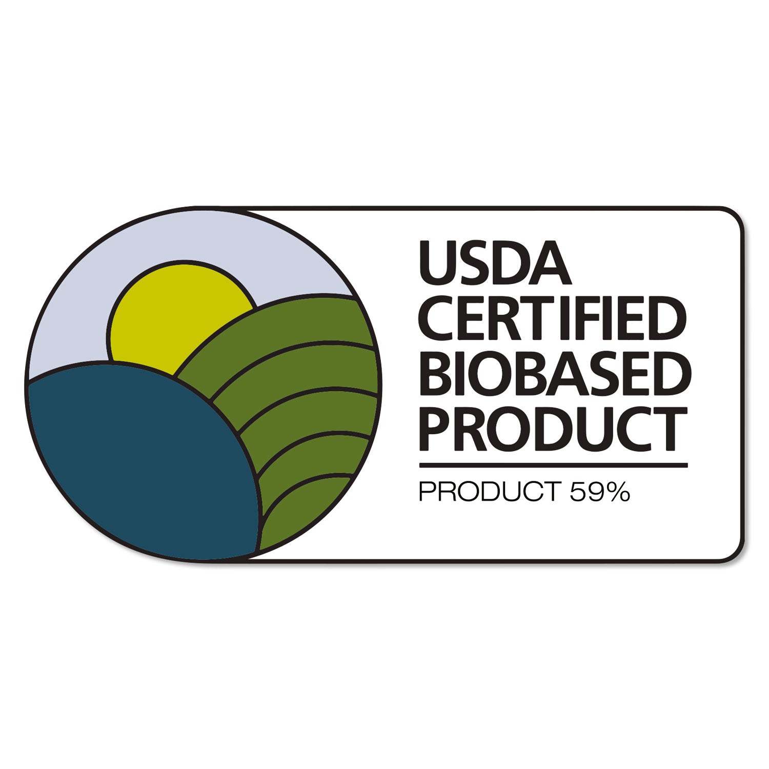 Samsill® Earth's Choice Plant-Based Round Ring View Binder, 3 Rings, 1" Capacity, 11 x 8.5, White