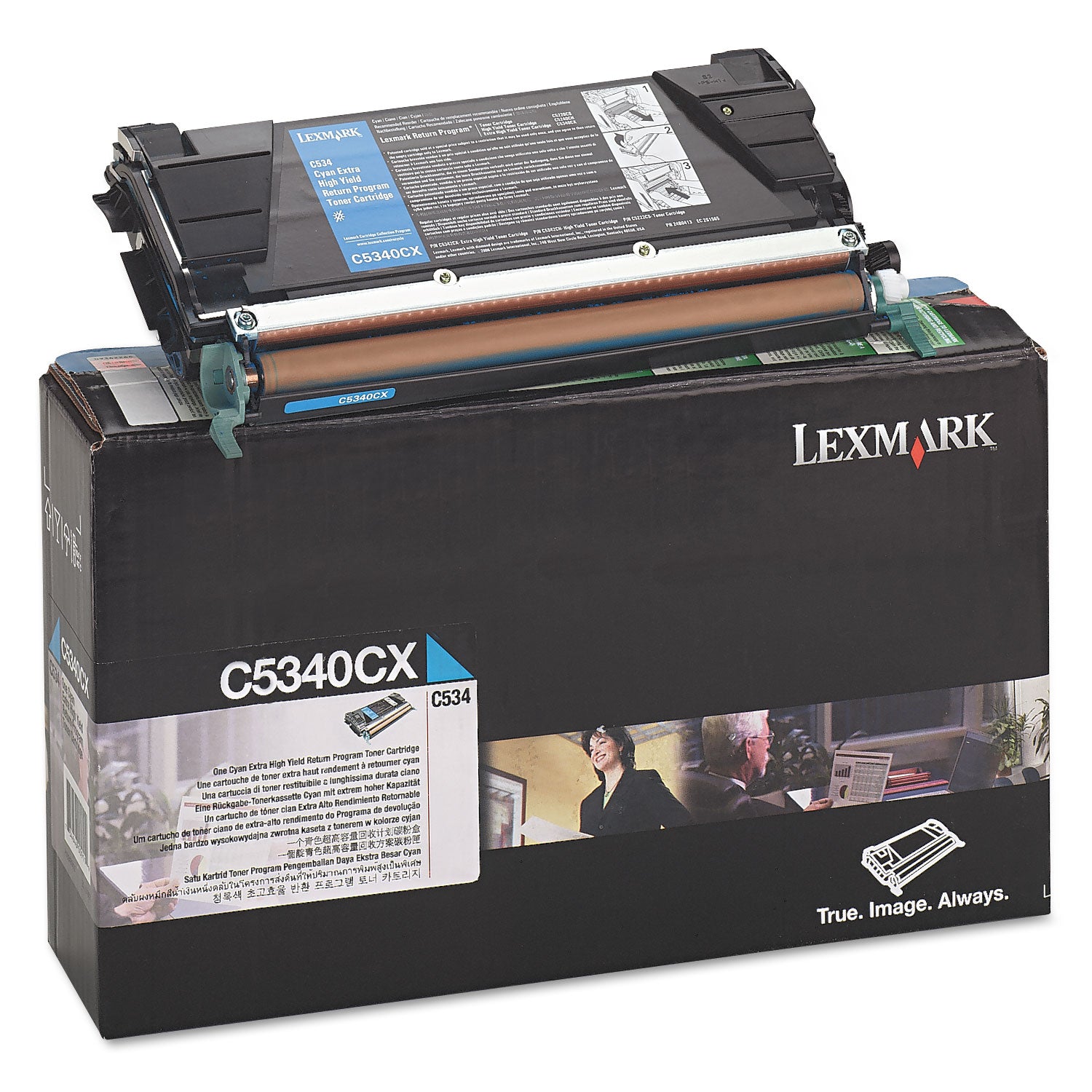 Lexmark™ C5340cx Return Program Extra High-Yield Toner, 7,000 Page-Yield, Cyan