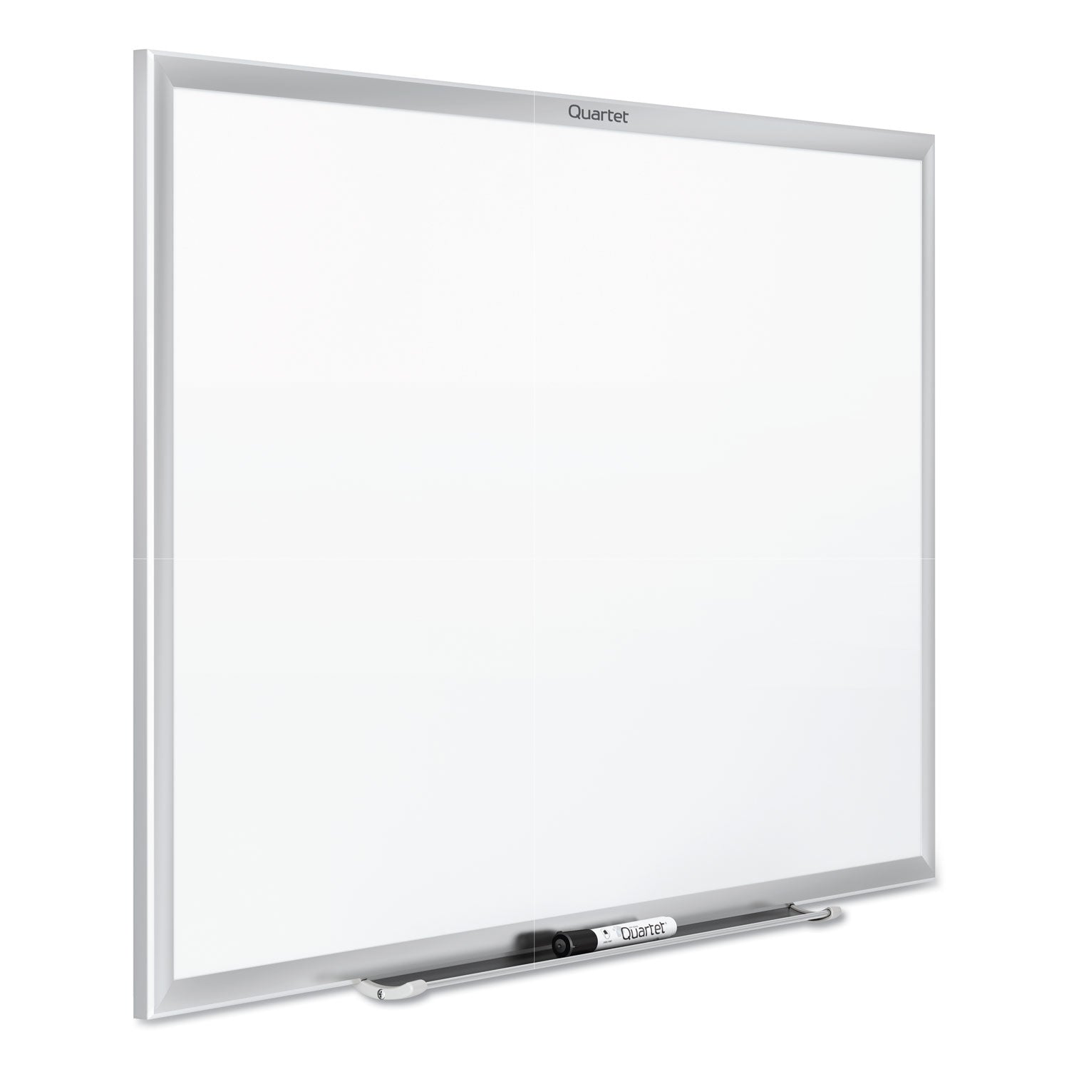 Quartet® Classic Series Nano-Clean Dry Erase Board, 48" x 36", White Surface, Satin Aluminum Frame