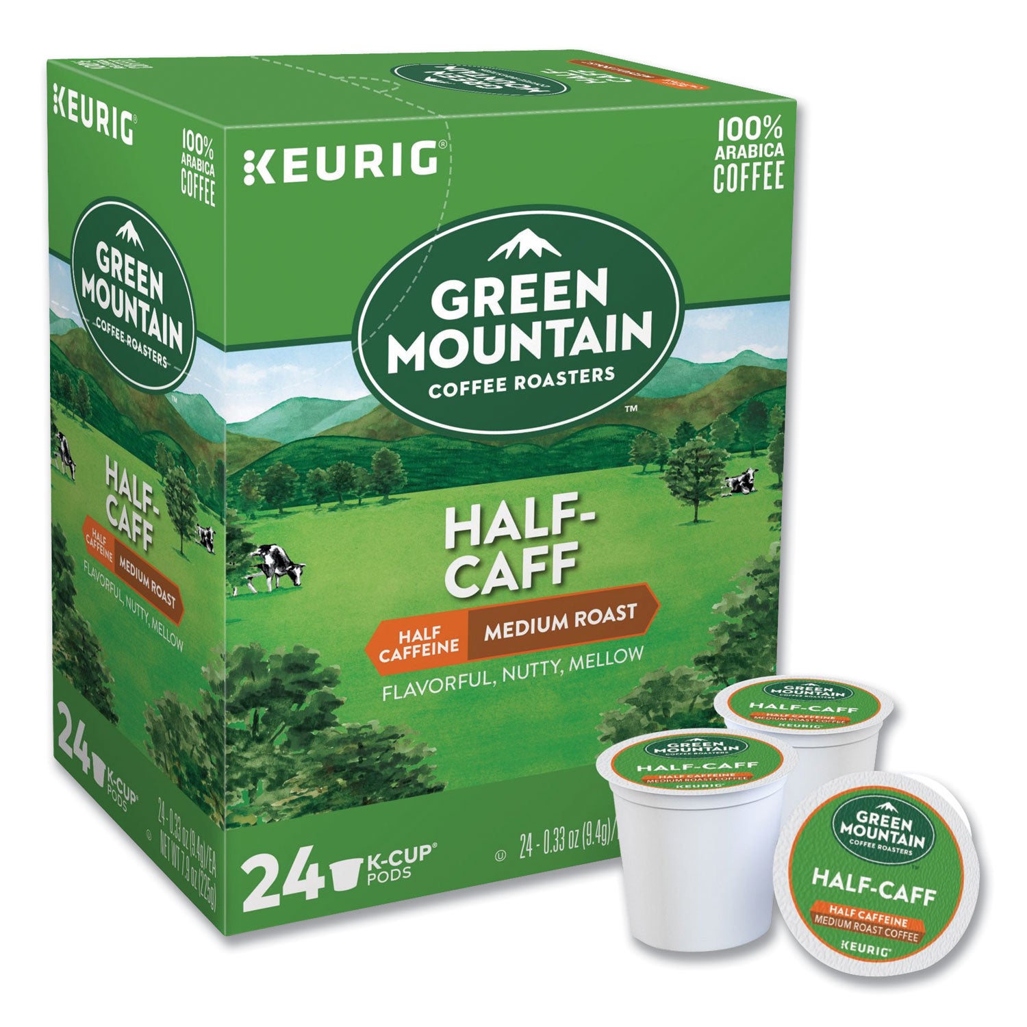 Green Mountain Coffee® Half-Caff Coffee K-Cups, 96/carton