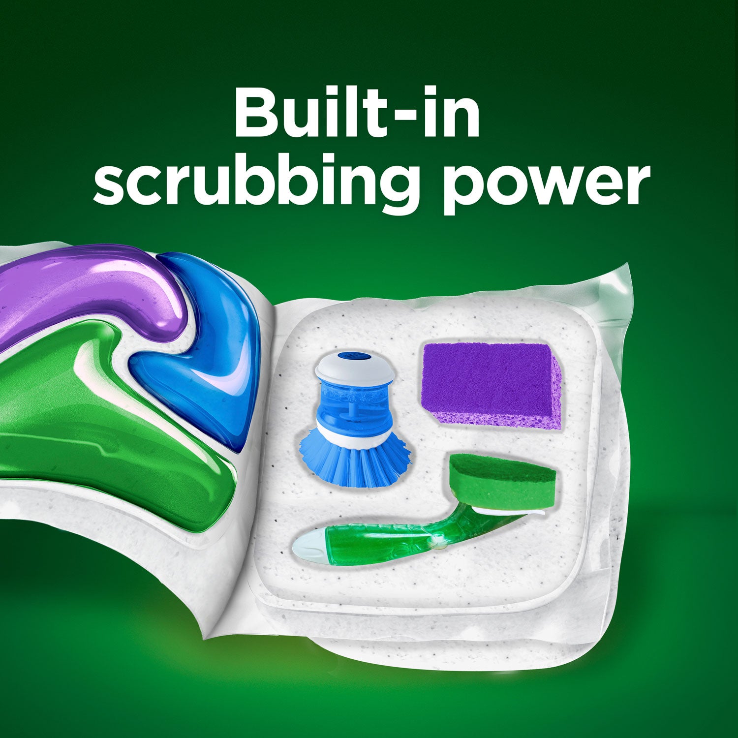 Cascade® ActionPacs, Fresh Scent, 34.5 oz, 62 Pacs/Tub, 3 Tubs/Carton