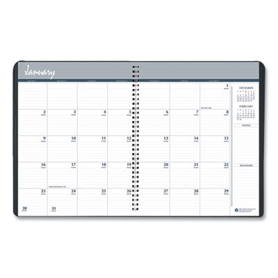 Recycled Monthly Planner 5-Year/62-Month, 11 x 8.5, Black Cover, 62-Month (Dec to Jan): 2023 to 2029 Flipcost Flipcost