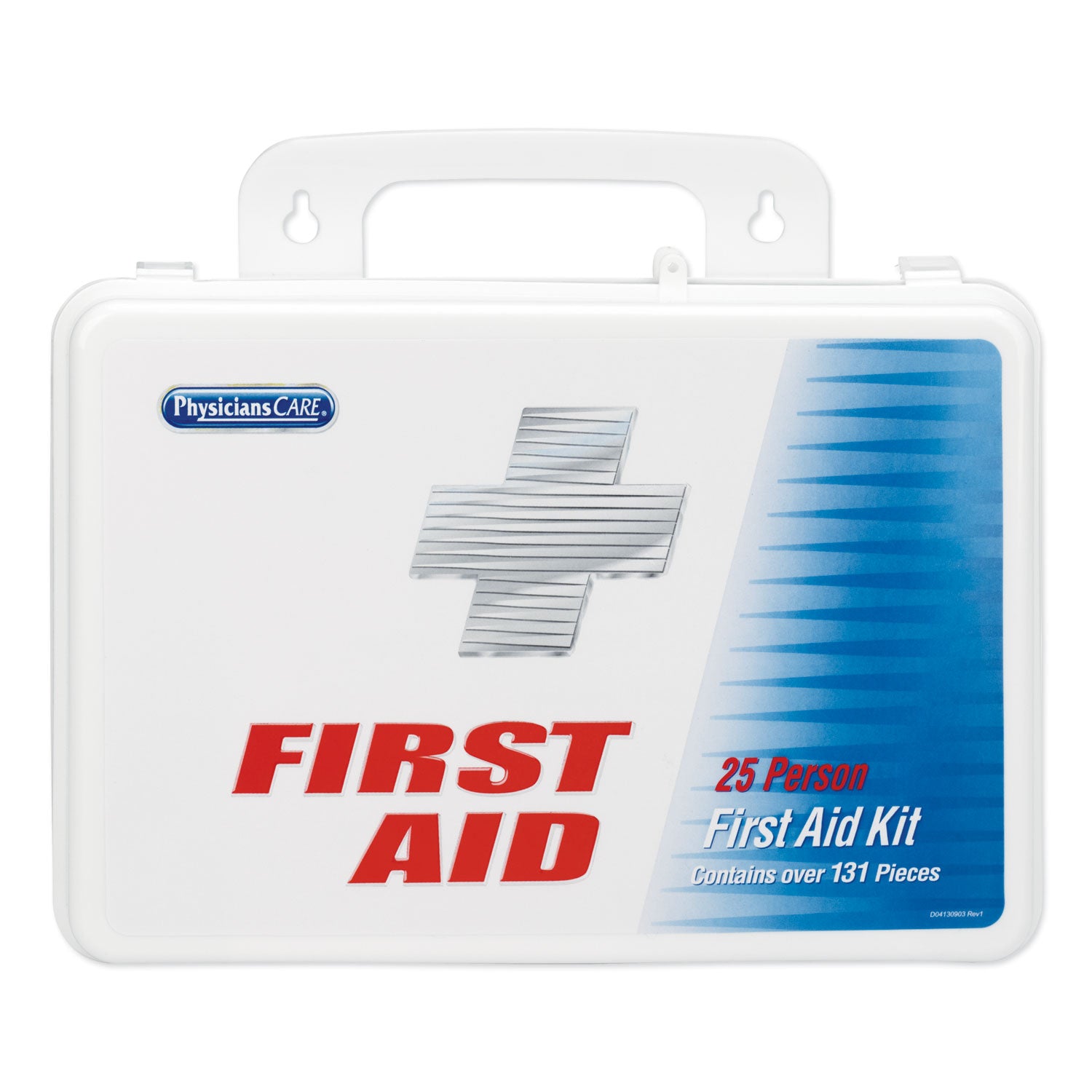 PhysiciansCare® by First Aid Only® Office First Aid Kit, For Up To 25 People, 131 Pieces, Plastic Case