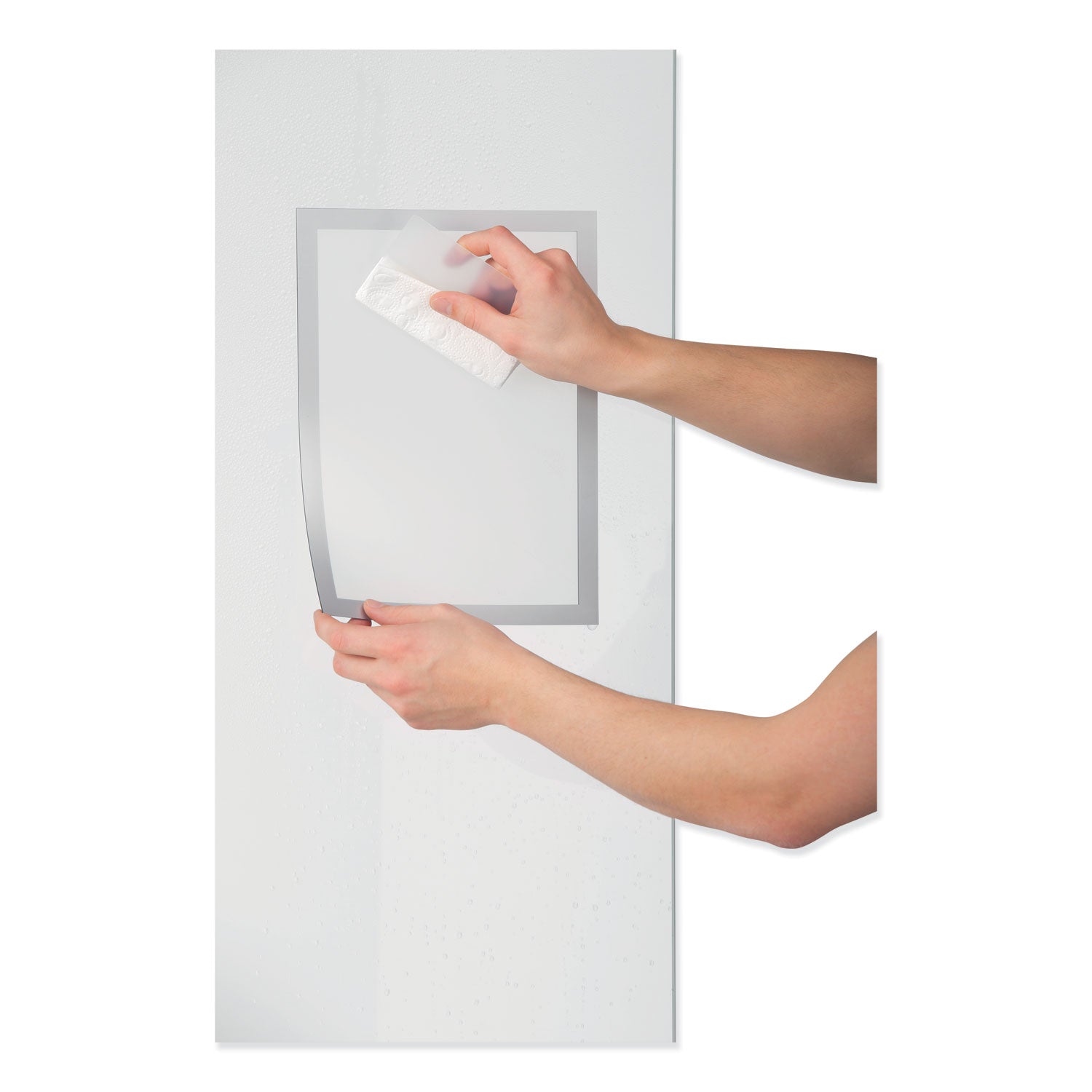 Durable® Duraframe Sun Sign Holder, 8.5 X 11, Silver Frame, 2/pack