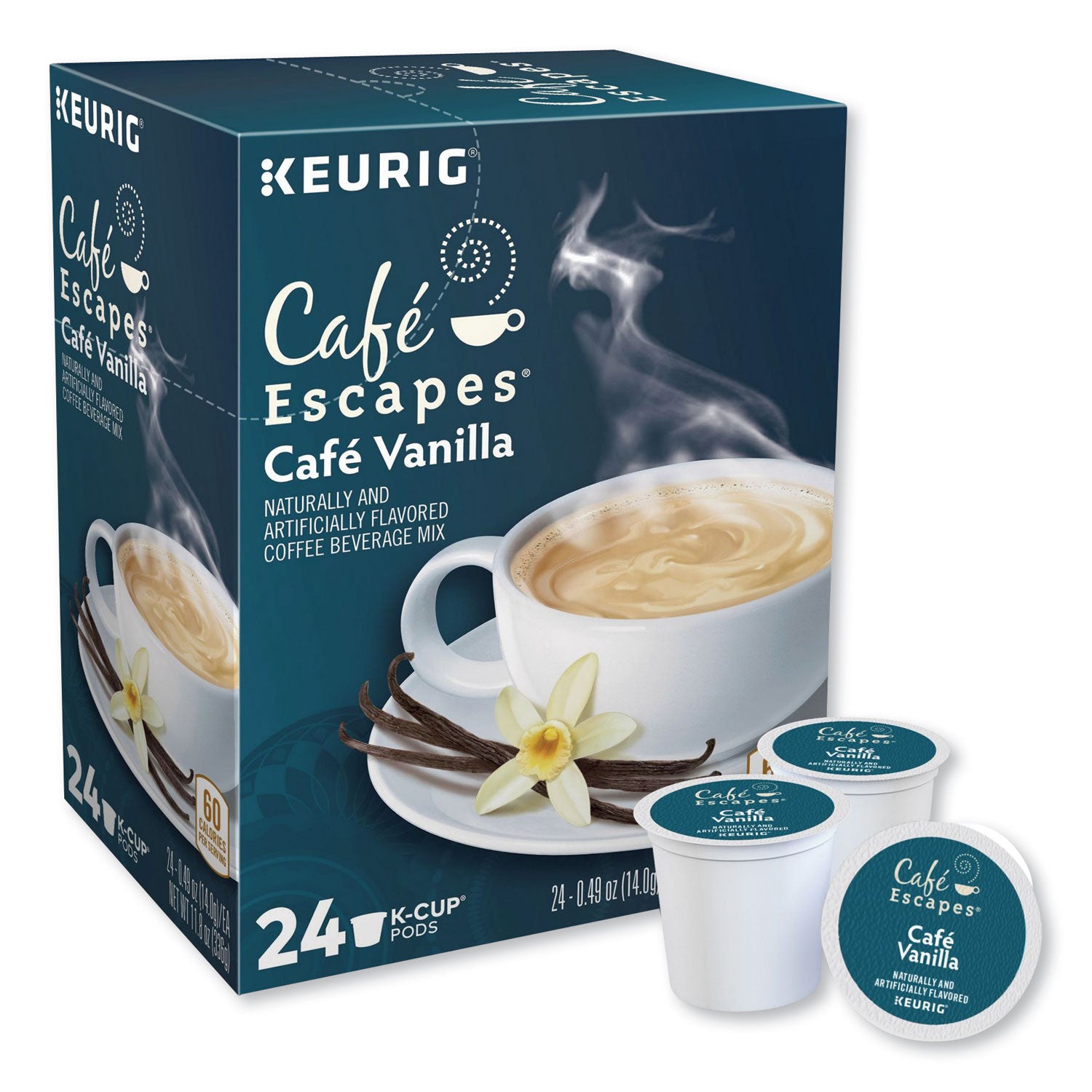 Café Escapes® Cafe Vanilla K-Cups, 24/box