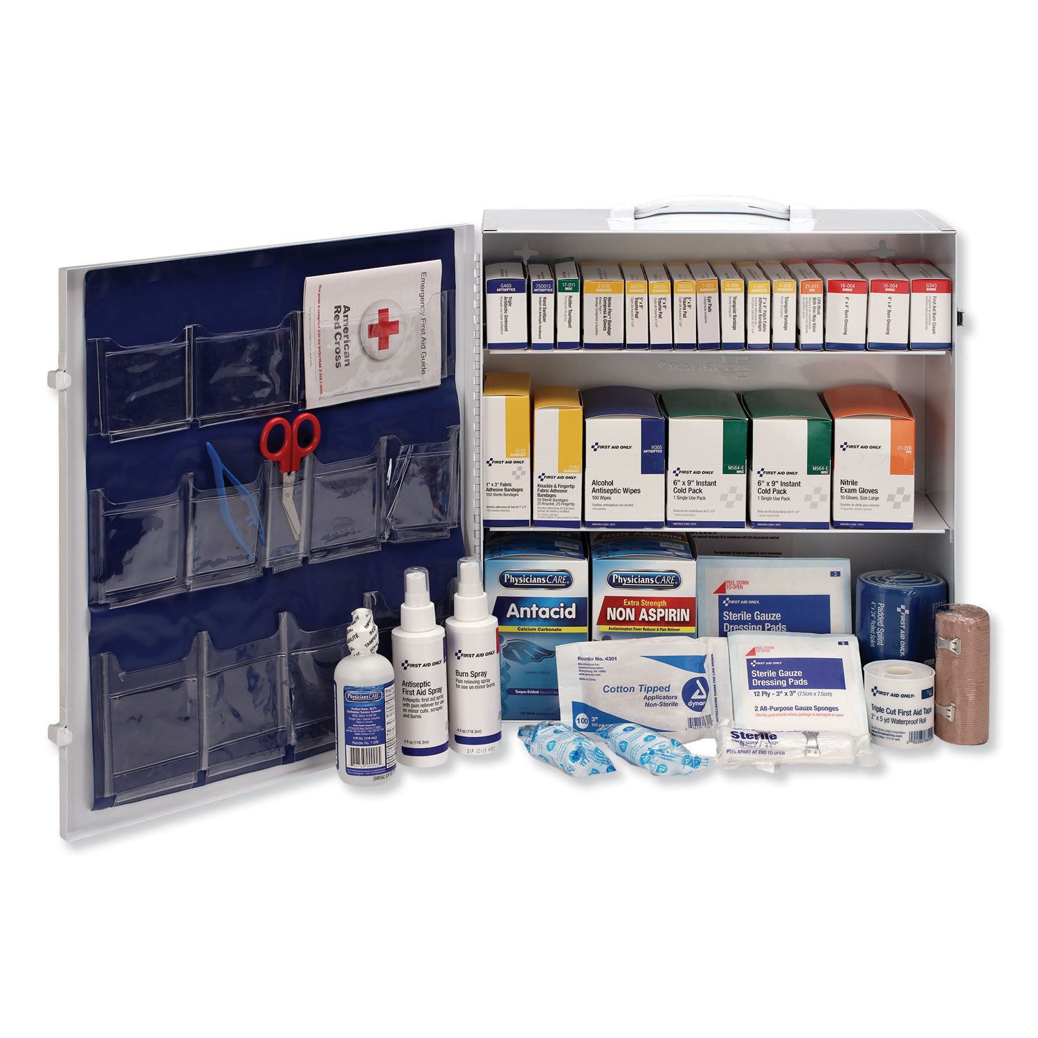 First Aid Only™ Industrial First Aid Kit, 100 People, 676 Pieces, Metal Case