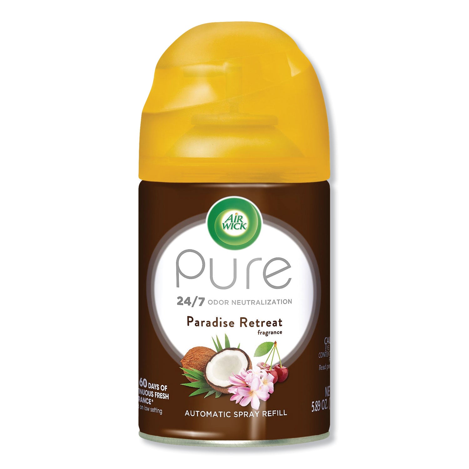 Air Wick® Freshmatic Life Scents Ultra Refill, Paradise Retreat, 5.89 Oz Aerosol Spray, 6/carton