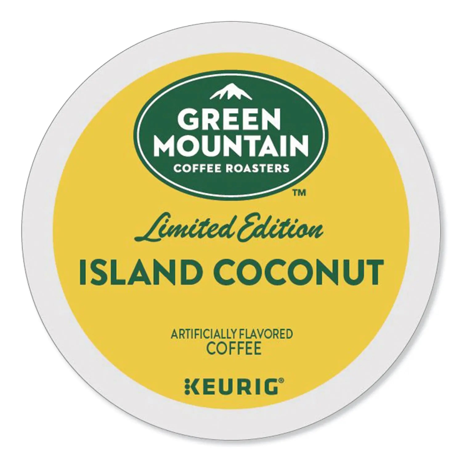 Island Coconut Coffee K-Cup Pods, 24/Box