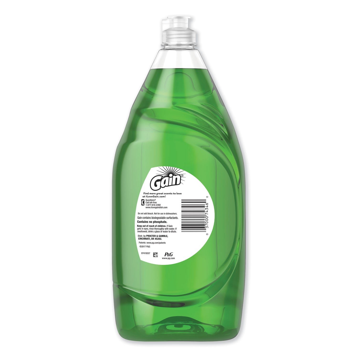 Gain® Dishwashing Liquid, Gain Original, 38 oz Bottle