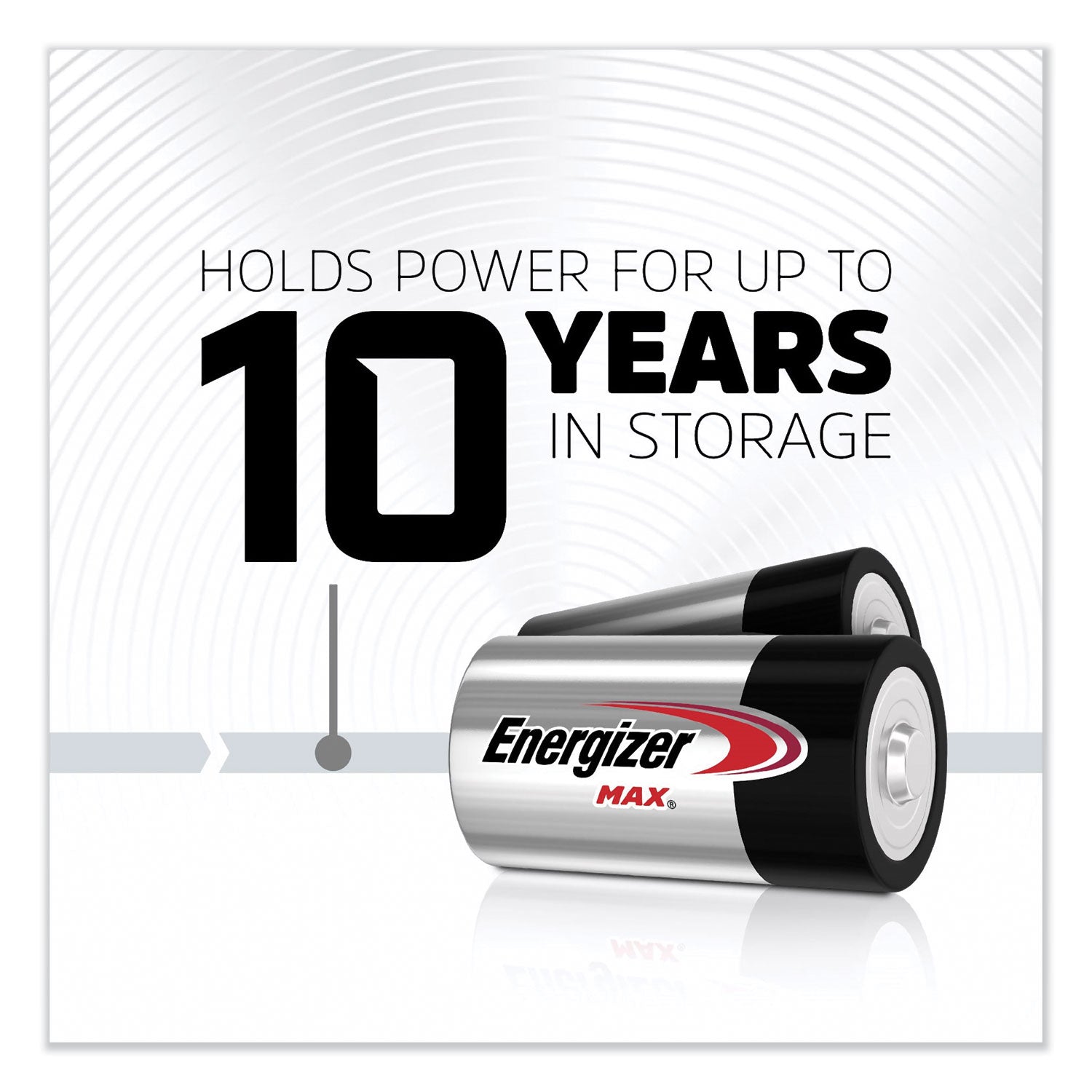 Energizer® Max Alkaline D Batteries, 1.5 V, 8/pack