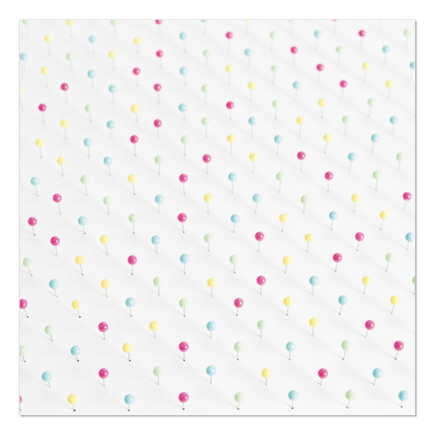 U Brands Map Push Pins, Plastic, Assorted, 0.5", 300/Pack