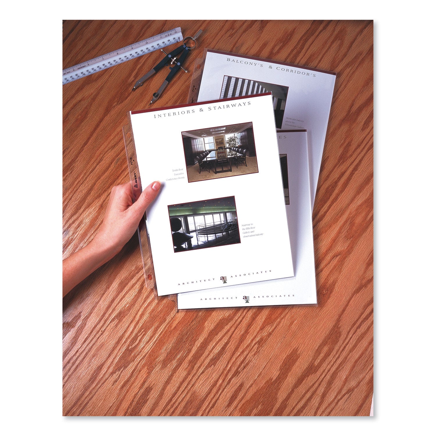 Avery® Top-Load Poly Sheet Protectors, Heavy Gauge, Letter, Diamond Clear, 100/box