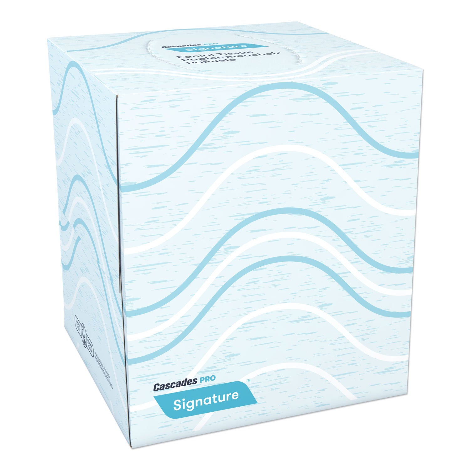 Signature Facial Tissue, 2-Ply, White, Cube, 90 Sheets/Box, 36 Boxes/Carton