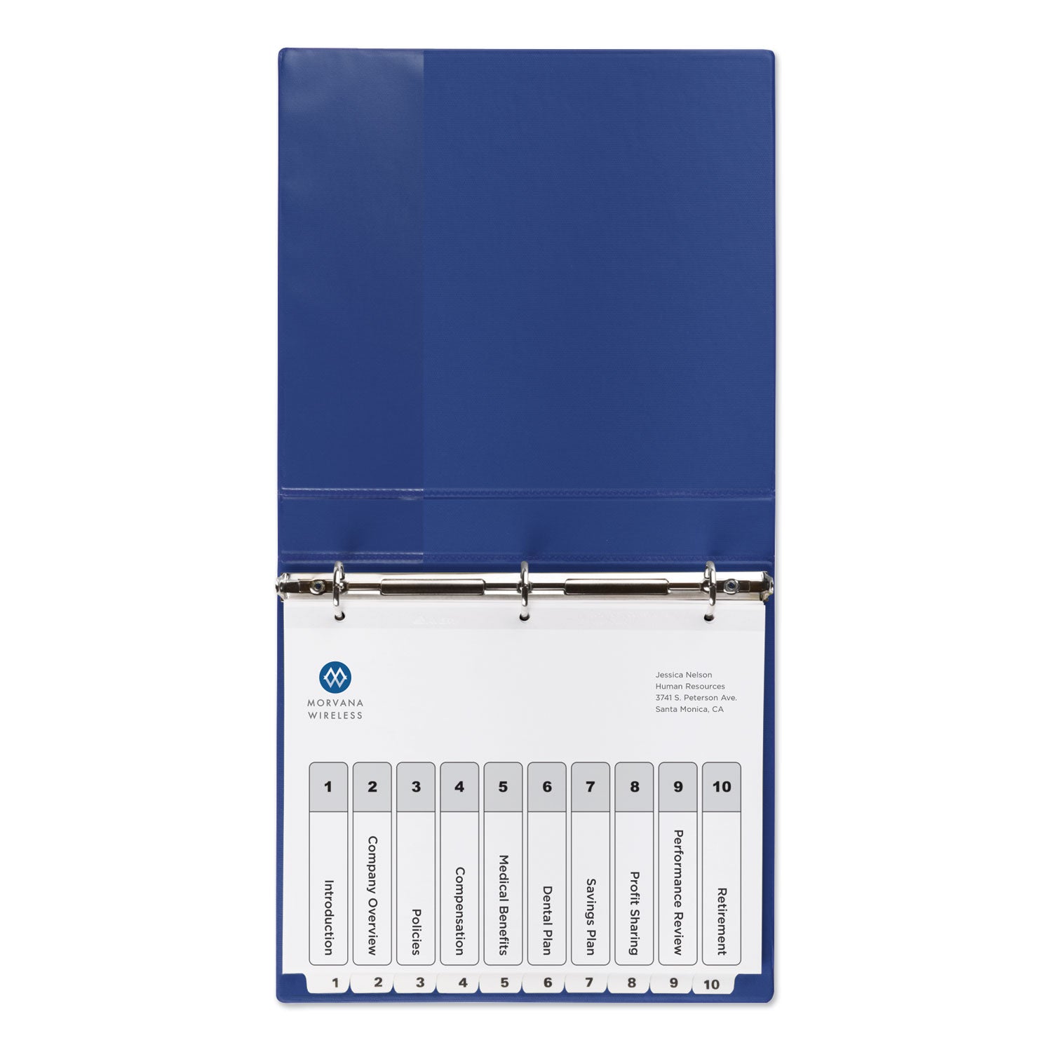 Avery® Customizable TOC Ready Index Black and White Dividers, 10-Tab, 1 to 10, 11 x 8.5, 1 Set