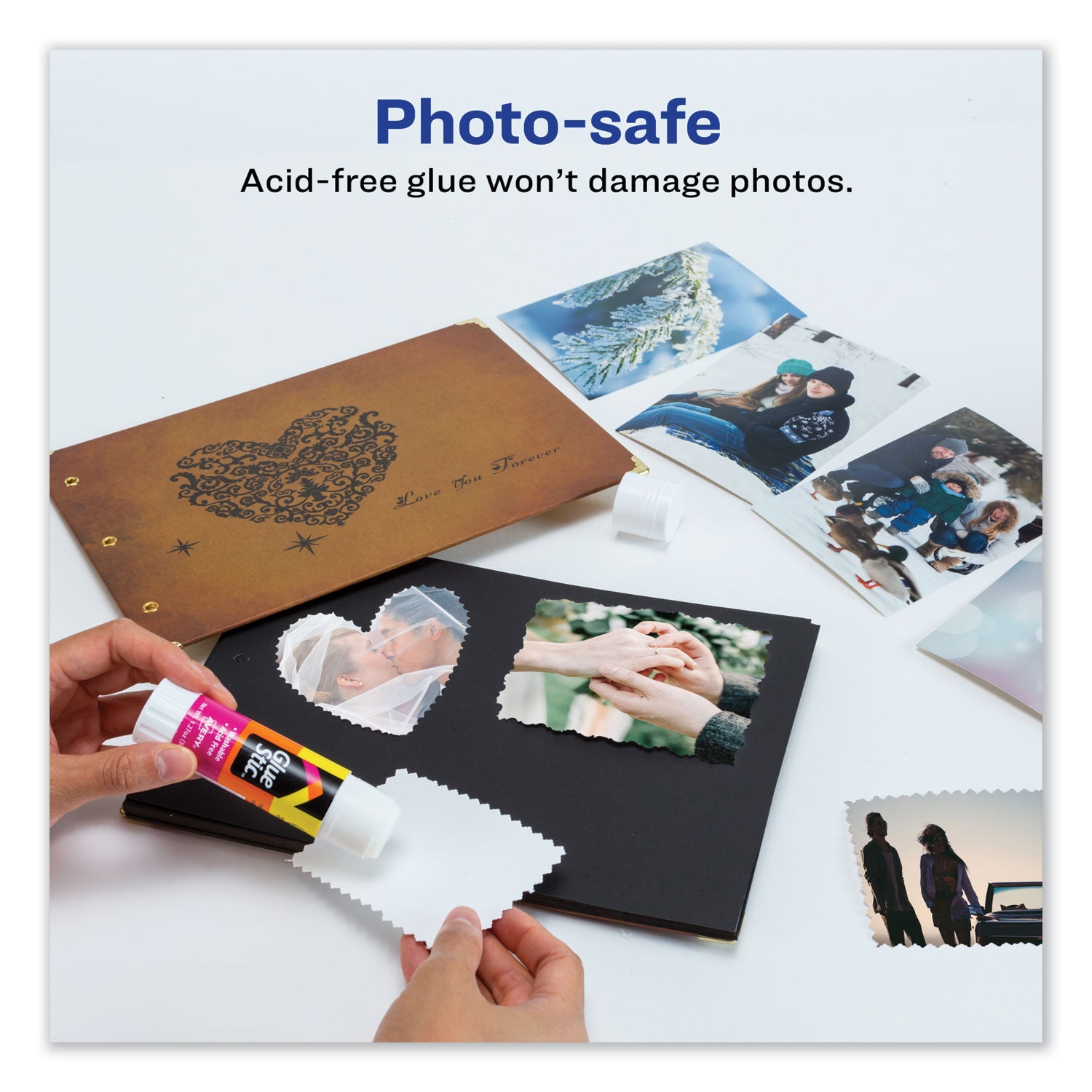 Avery® Permanent Glue Stic, 1.27 Oz, Applies White, Dries Clear