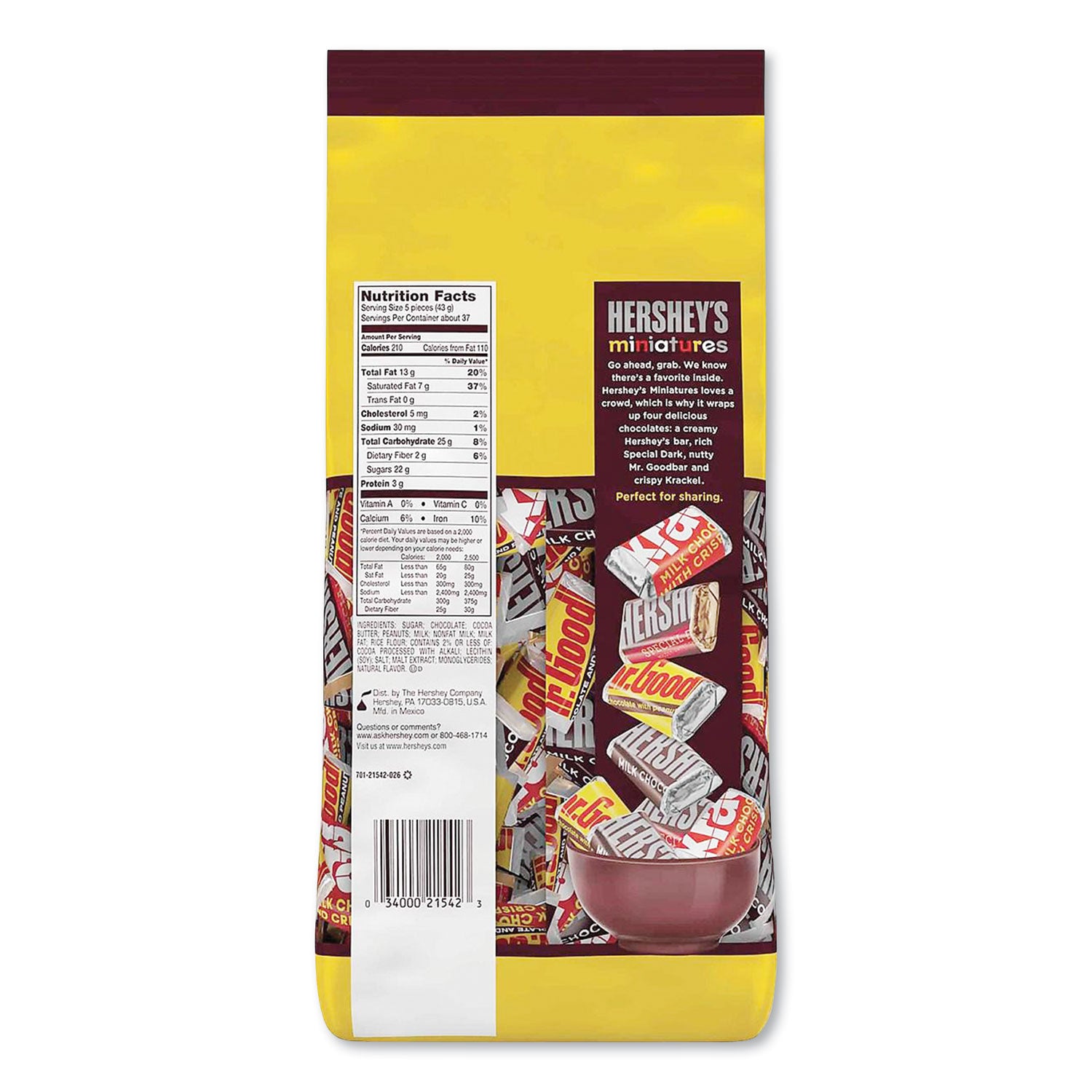 Hershey®'s Miniatures Variety Pack, Assorted, 56 Oz