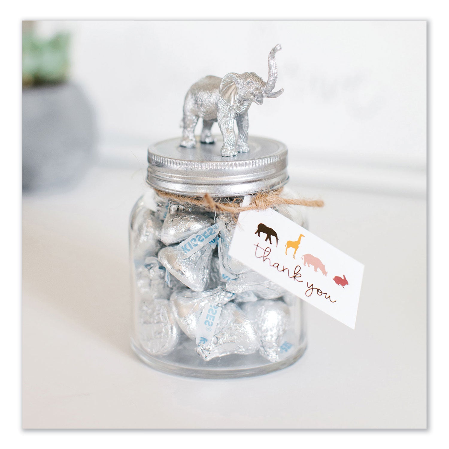 Hershey®'s Kisses, Milk Chocolate, Silver Wrappers, 56 Oz Bag