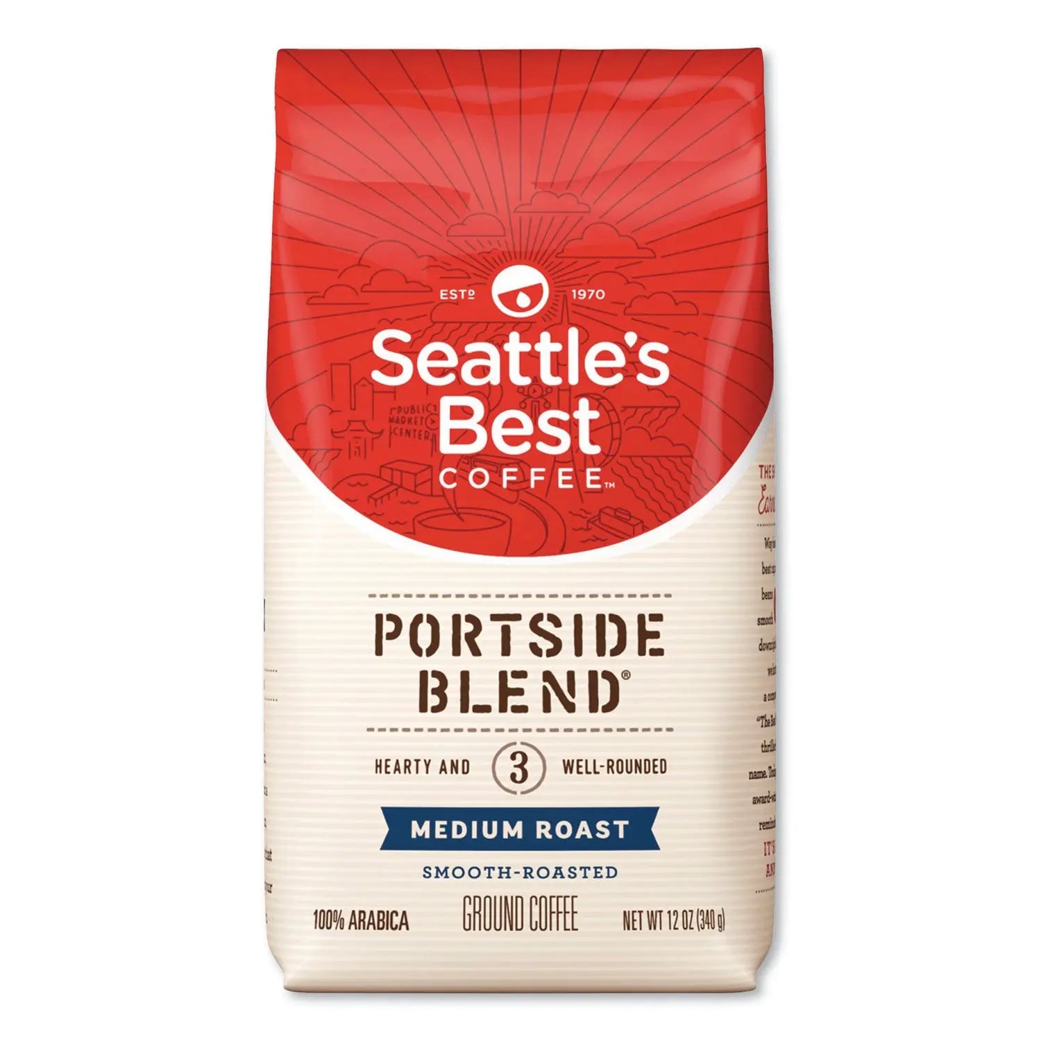 Port Side Blend Ground Coffee, Medium Roast, 12 oz Bag Seattle's Best™ Flipcost