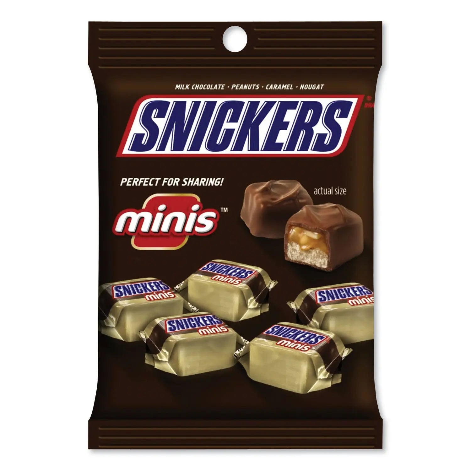 Minis Size Chocolate Bars, Milk Chocolate, 4.4 oz Pack, 12 Packs/Carton Snickers® Flipcost