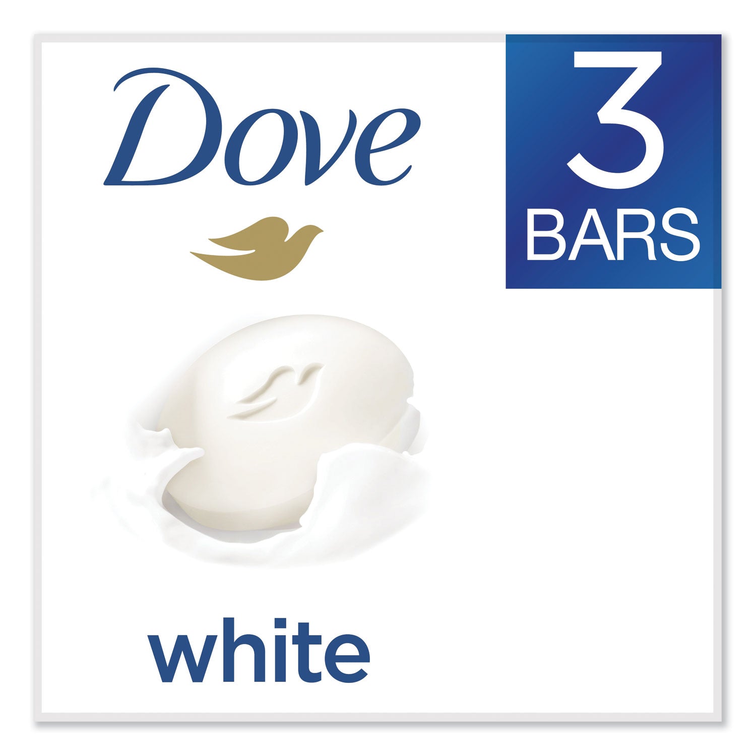 Dove® White Beauty Bar, Light Scent, 3.17 Oz, 12/carton