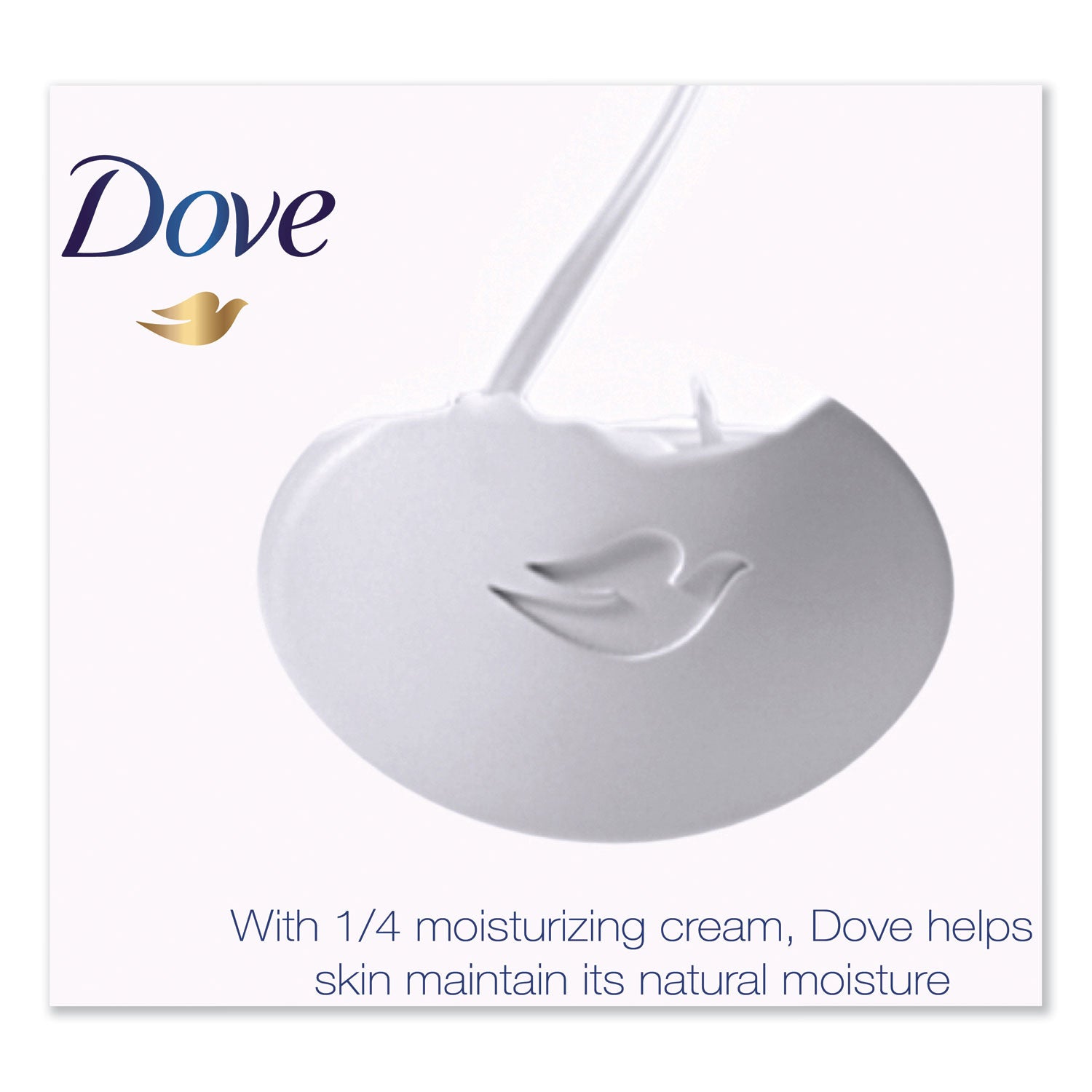 Dove® White Beauty Bar, Light Scent, 3.17 Oz, 12/carton