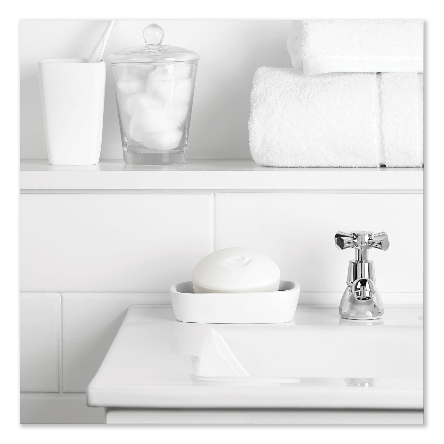 Dove® White Beauty Bar, Light Scent, 3.17 Oz, 12/carton