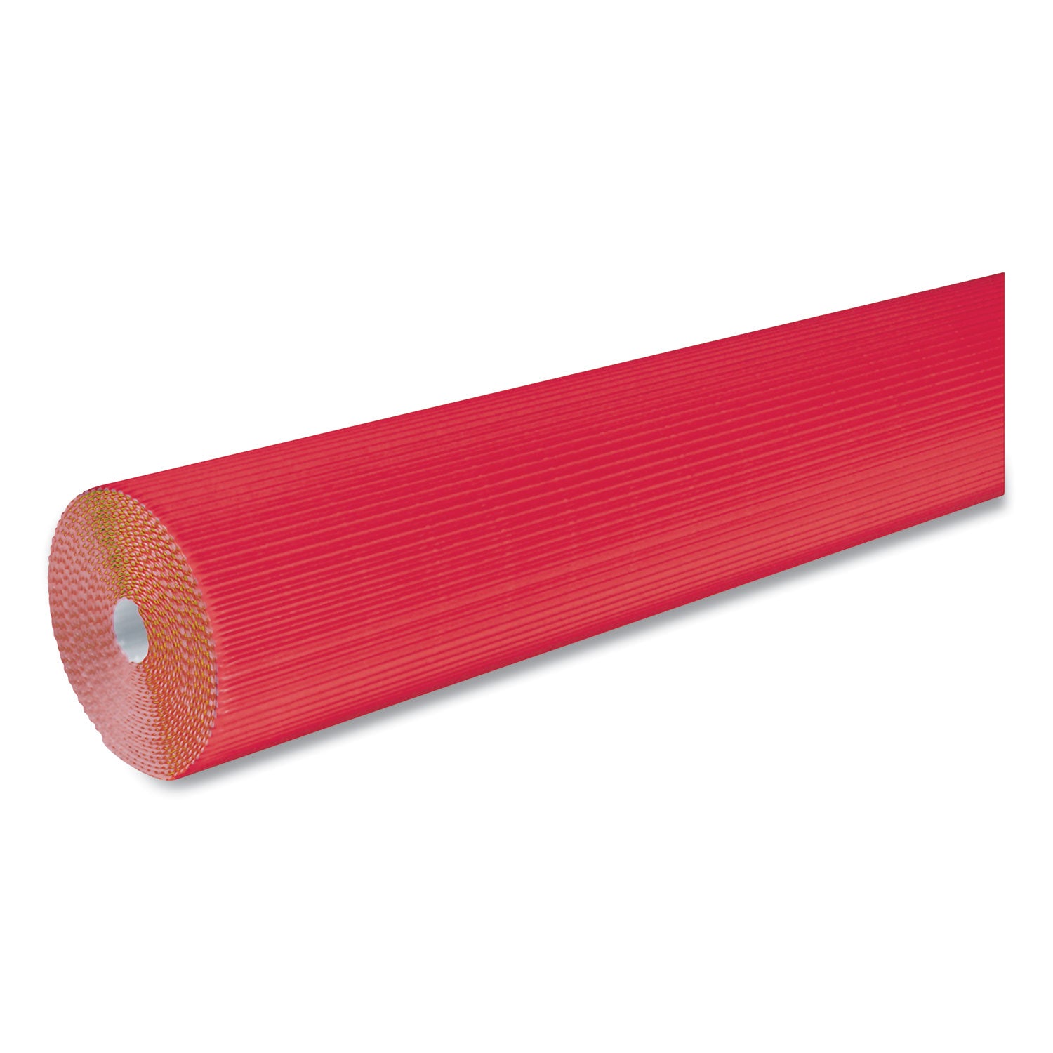 Pacon® Corobuff Corrugated Paper Roll, 48" X 25 Ft, Flame Red