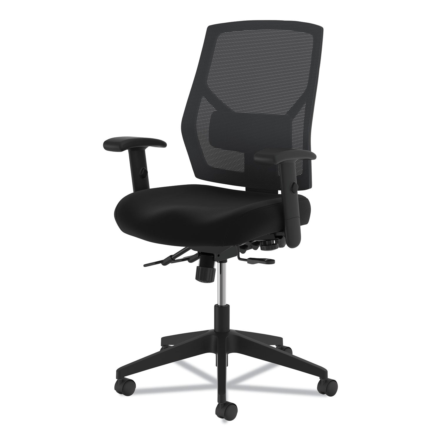 HON® Vl582 High-Back Task Chair, Supports Up To 250 Lb, 19" To 22" Seat Height, Black