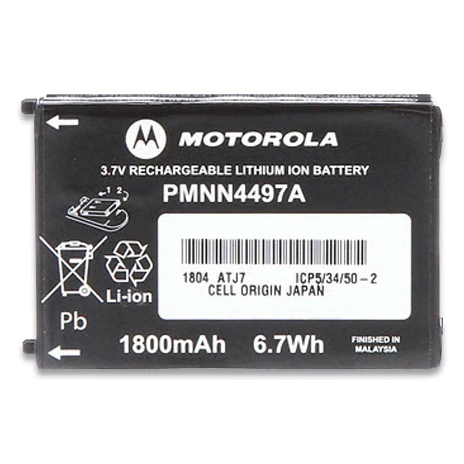Li-Ion Battery for CLS Series Radios, 3.7 V, 1800 mAh